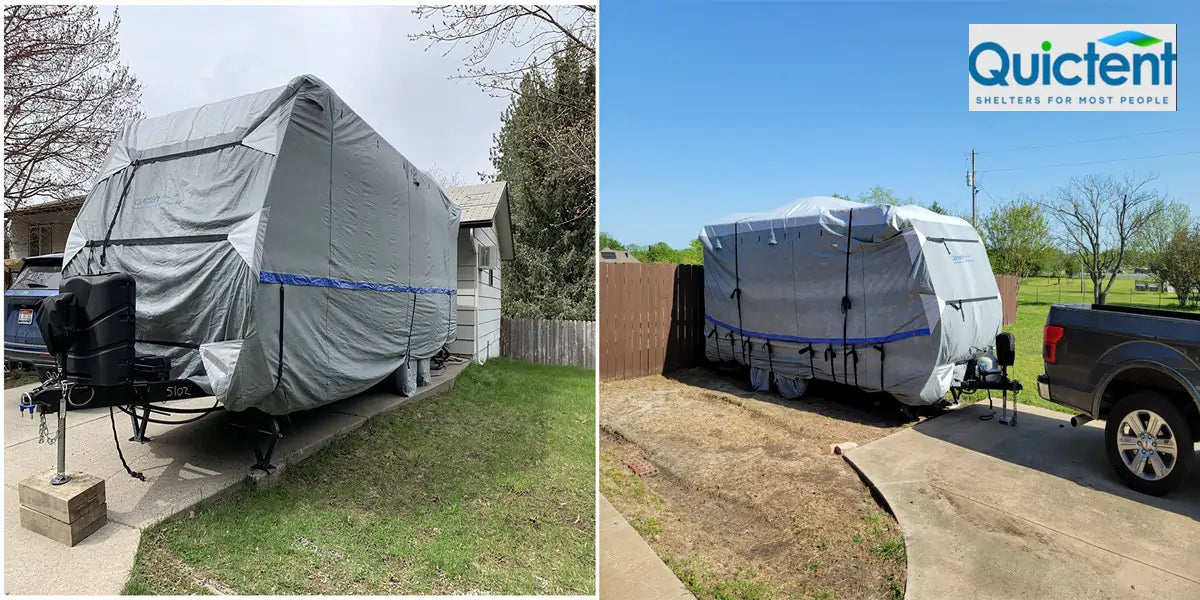 Quictent travel trailer cover