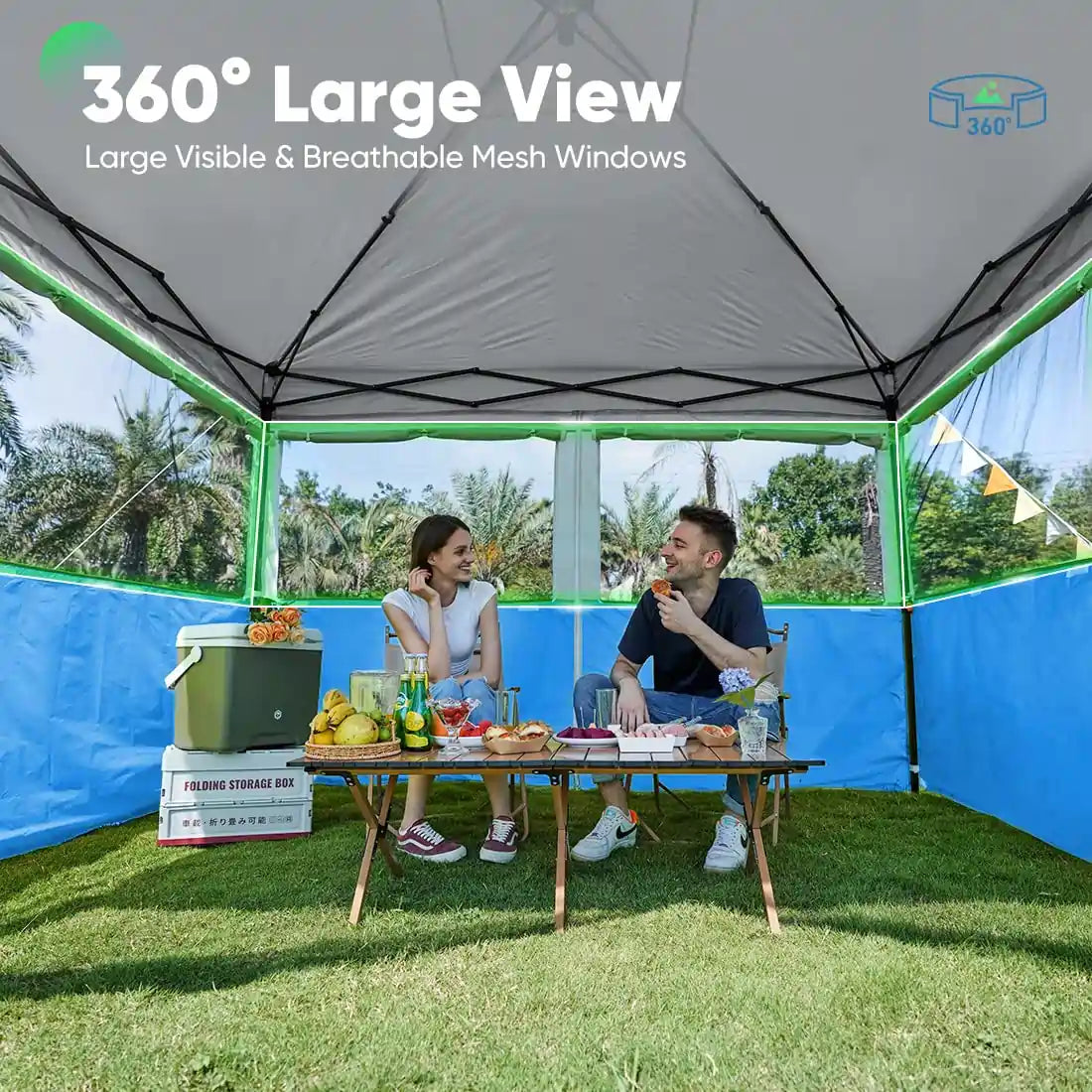 10' x 10' Two in One Screened Pop up Canopy