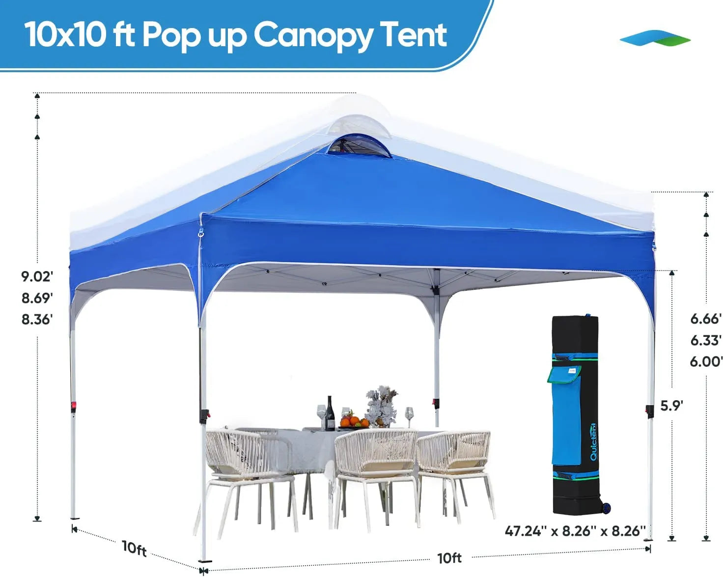 Blue 10x10 event tent size#color_blue