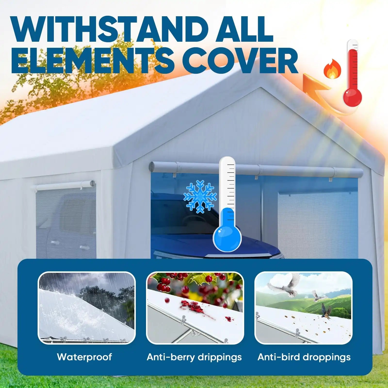 Extra-thick Polyethylene Fabric#color_10'x20'-White