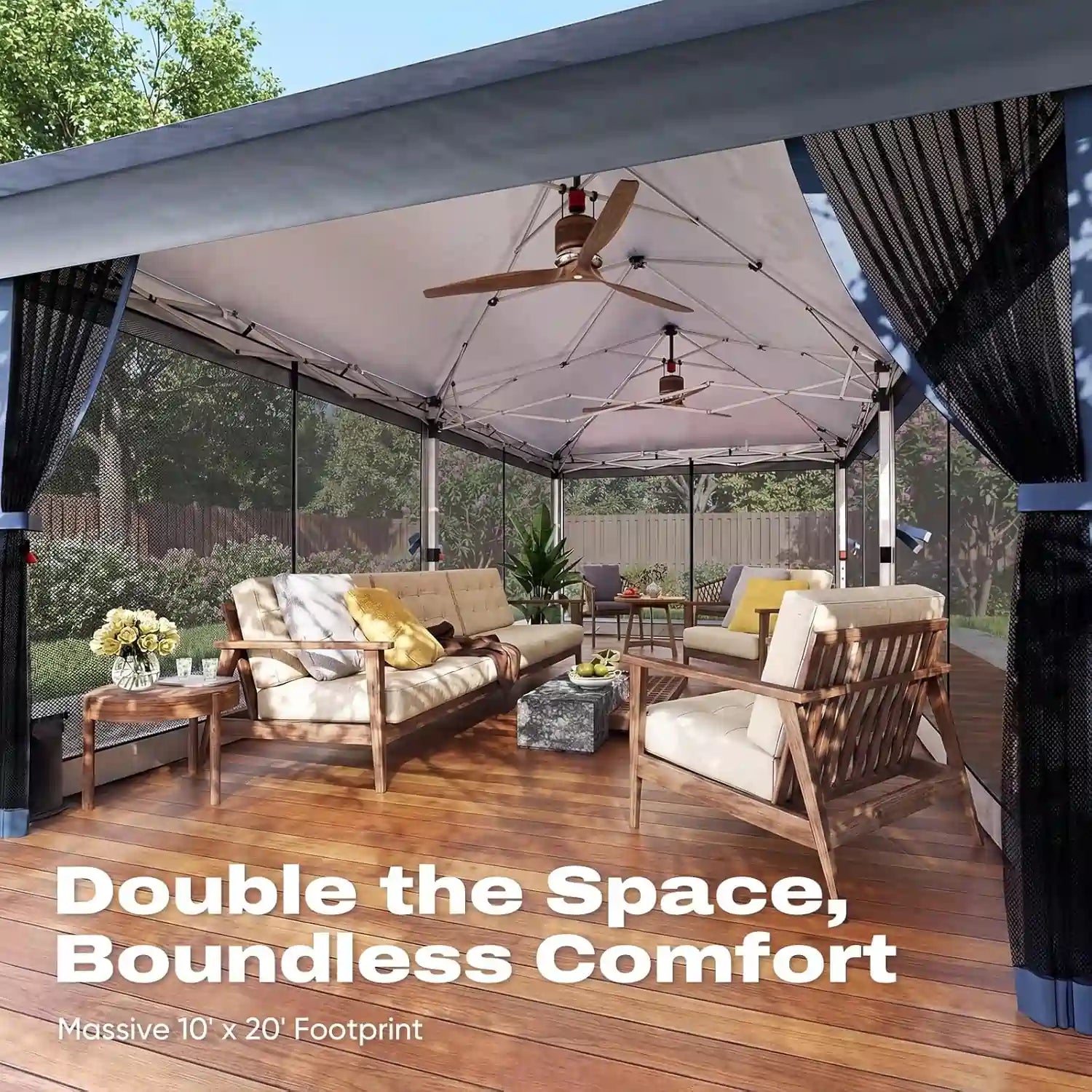 200 square feet of continuous shade#color_Blue