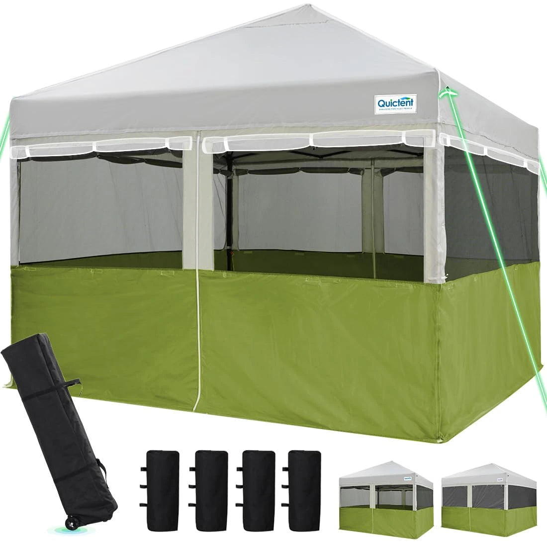 10' x 10' Two in One Screened Pop up Canopy