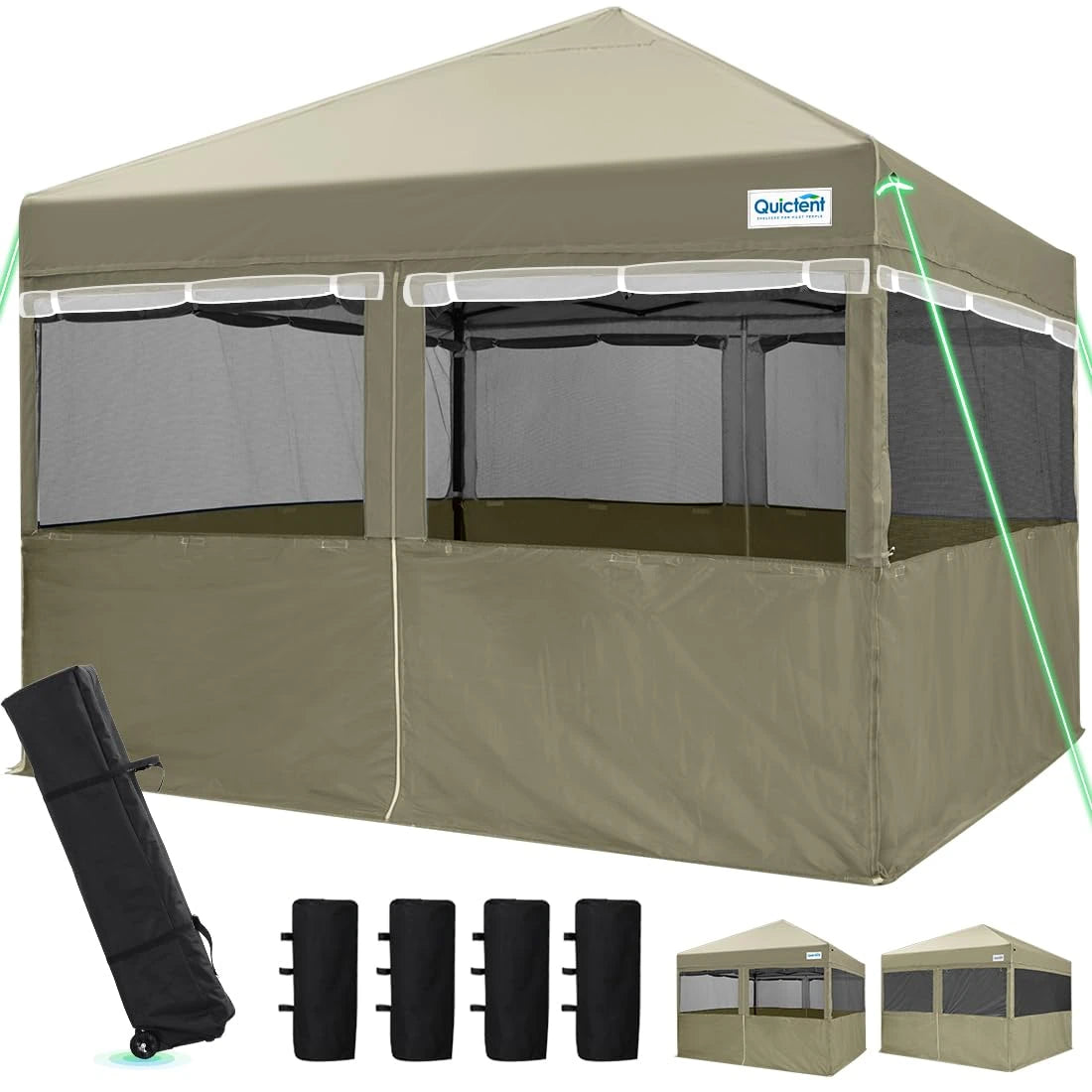 10' x 10' Two in One Screened Pop up Canopy