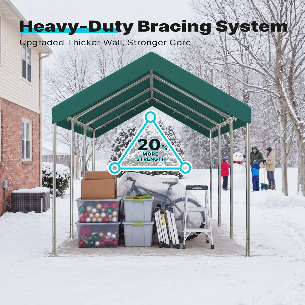 Heavy-Duty Bracing System for STRENGTH#style_green-10'x20'