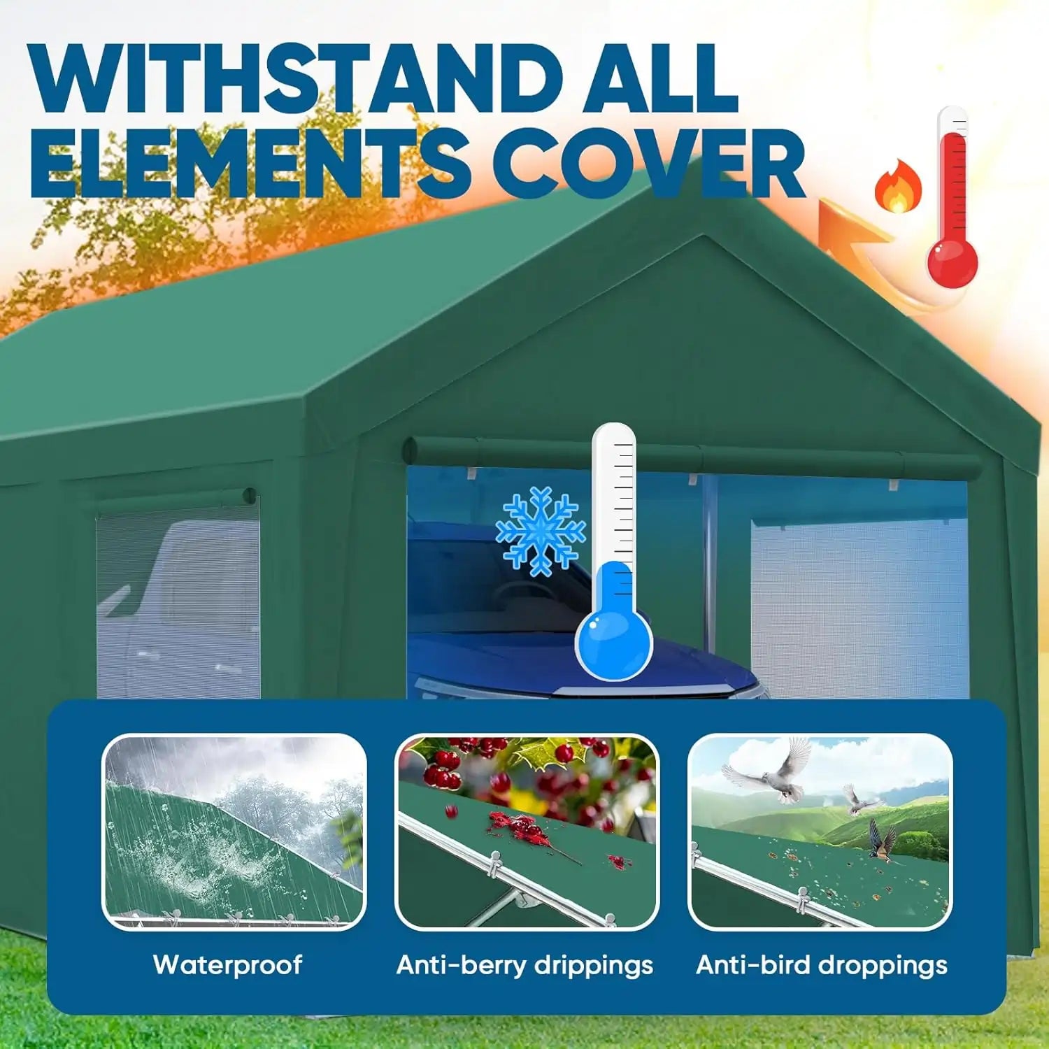 long lasting durability and protection guaranteed#color_10'x20'-Green