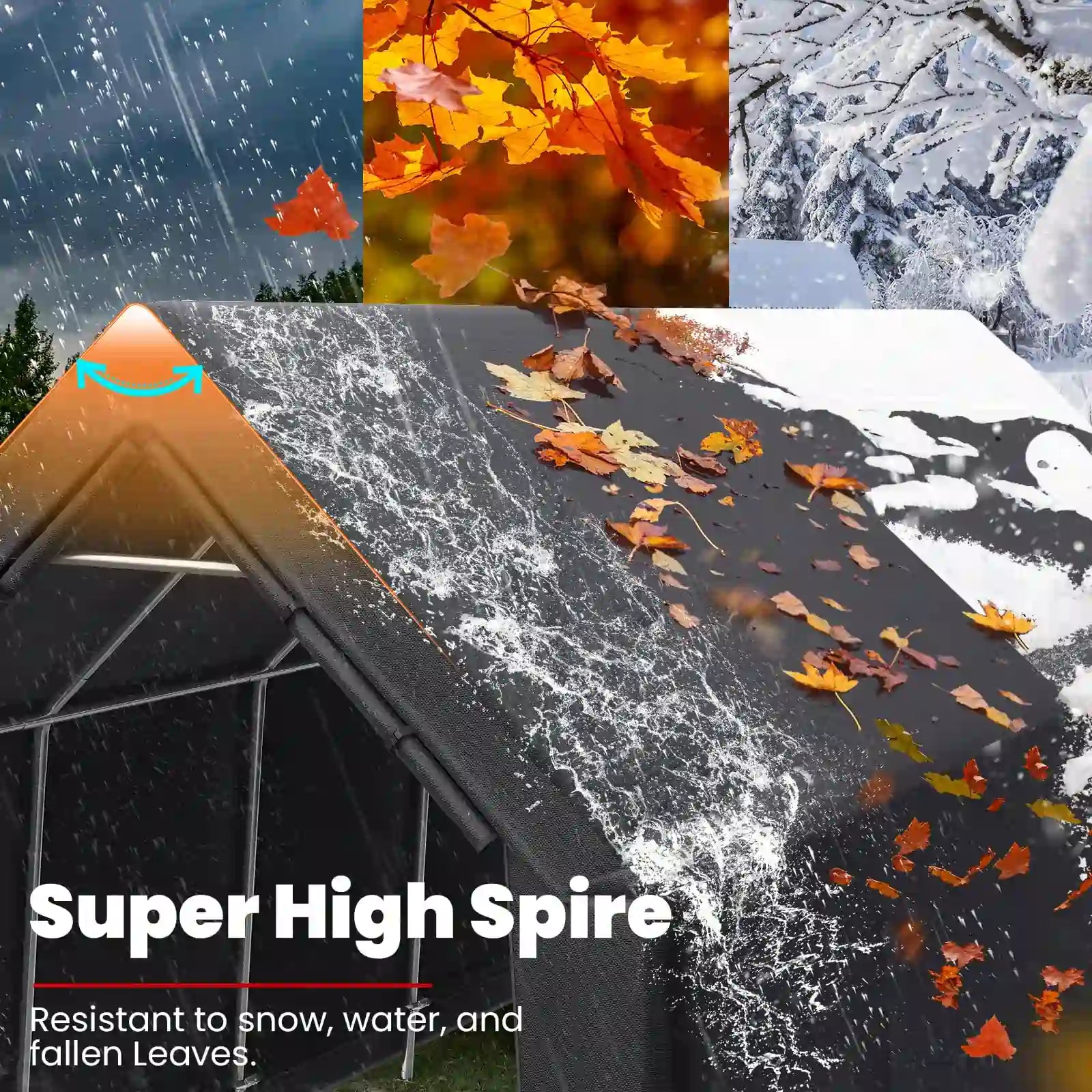 a peak style shape Roof#size_13' x 20'-Peak