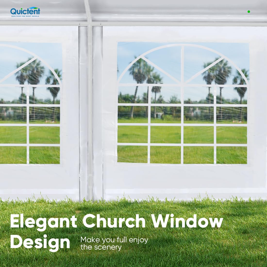 Transparent church windows#size_13' x 26'