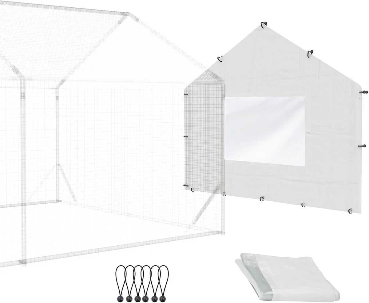 1 PCS Chicken Coop Back Wall Cover White
