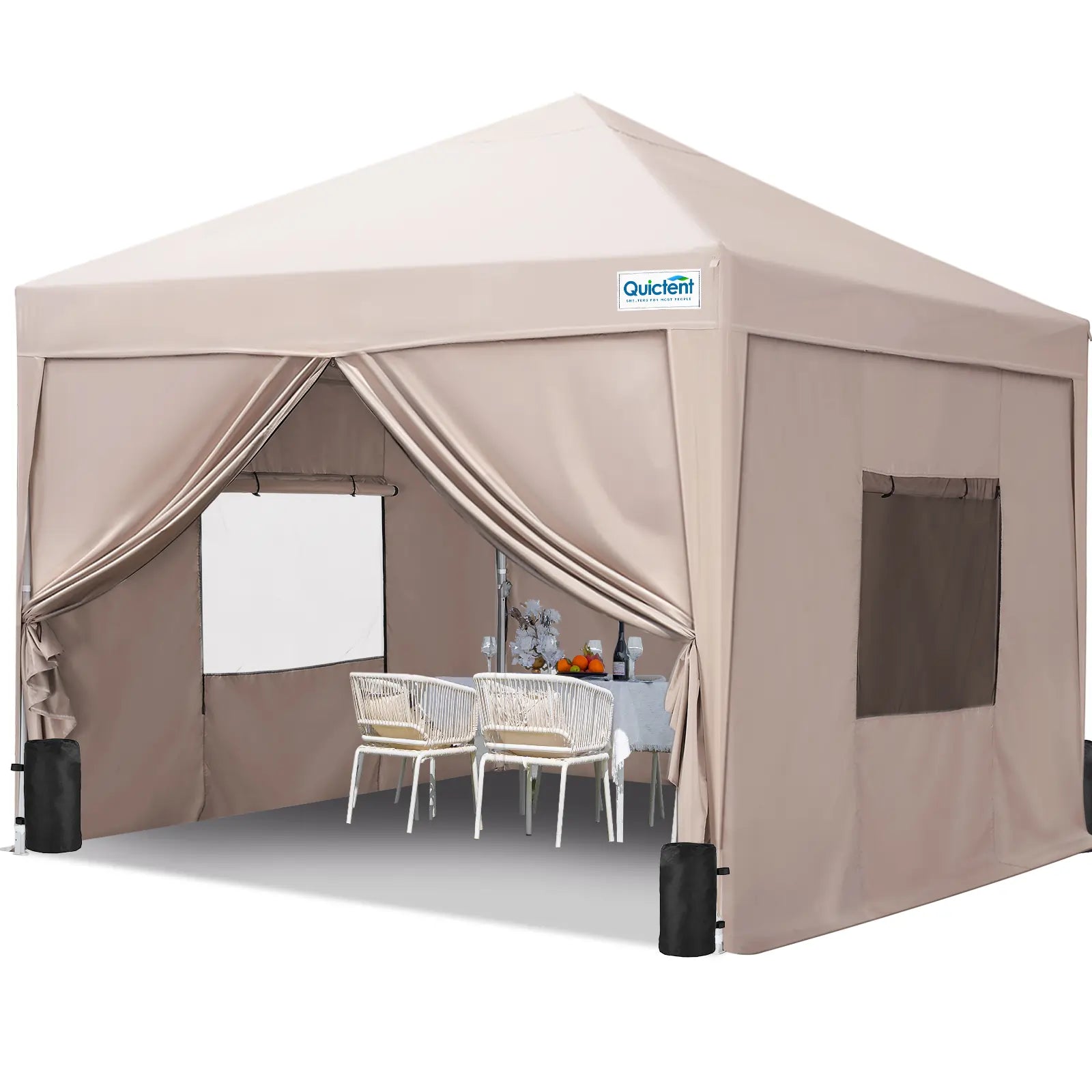 Quictent Privacy Portable Pop Up Canopy with Sidewalls