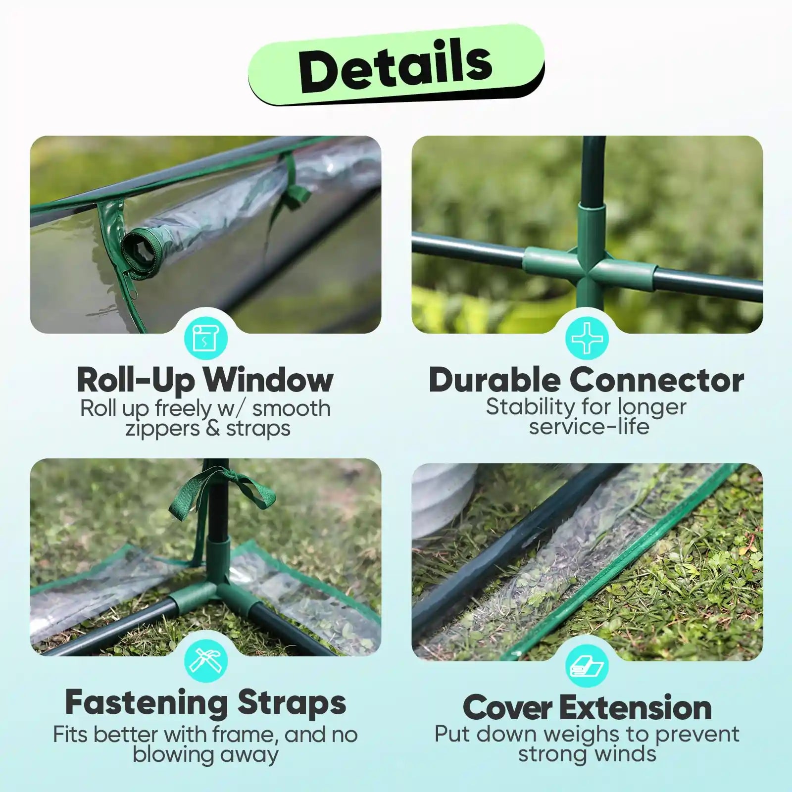 36" x 18" x 33" Mini Greenhouse Clear