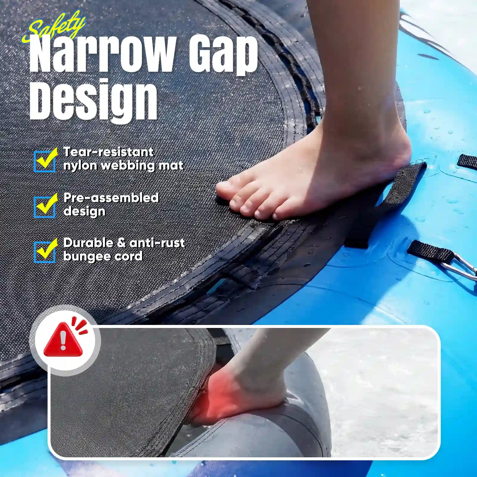 800LBS Inflatable 14FT Water Trampoline