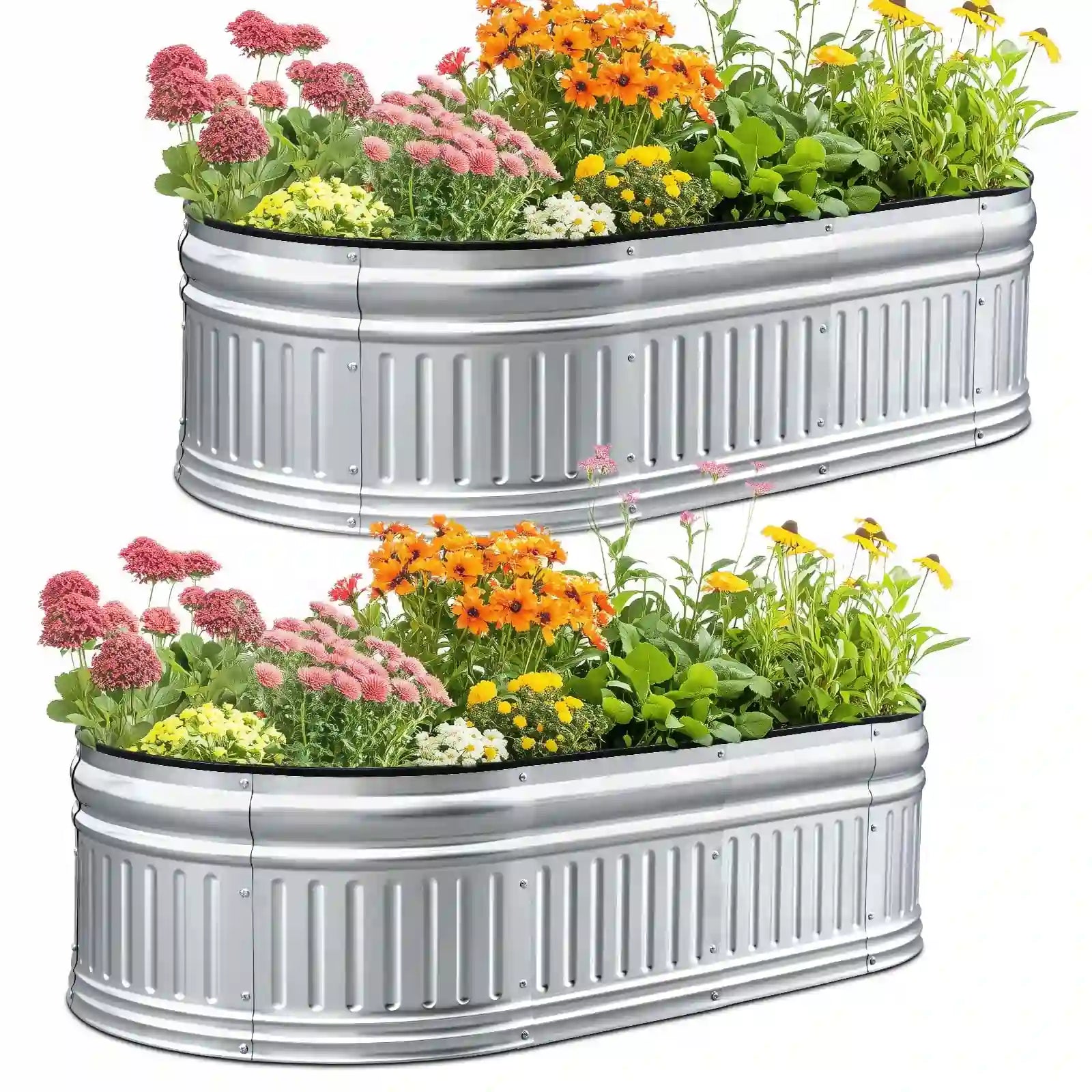 KING BIRD Raised Garden Bed Silver#color_silver