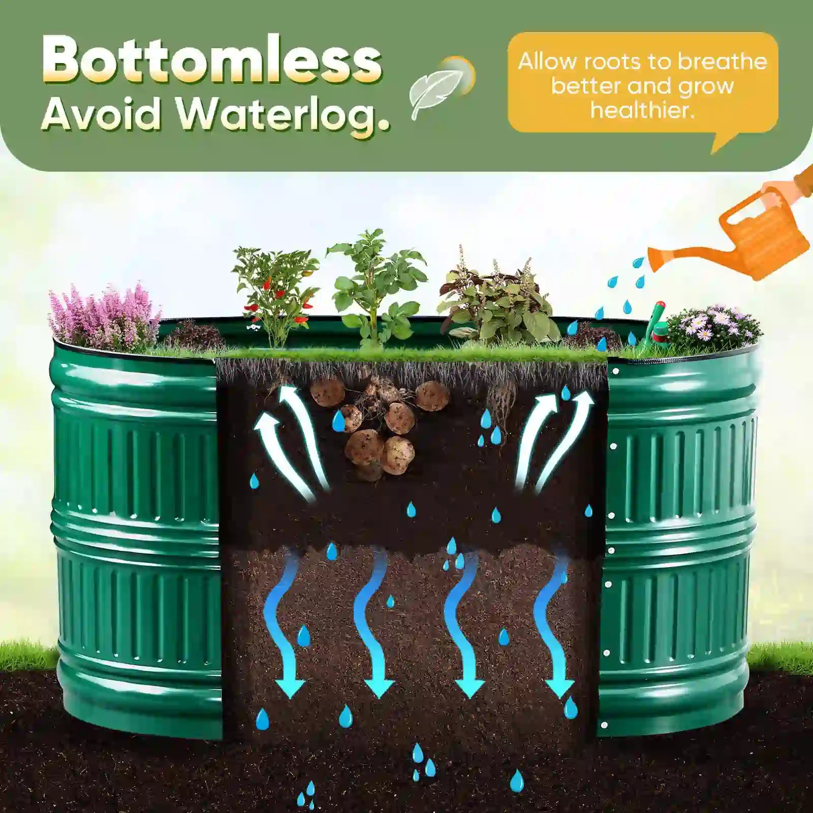 a healthy environment for plant roots#color_dark green