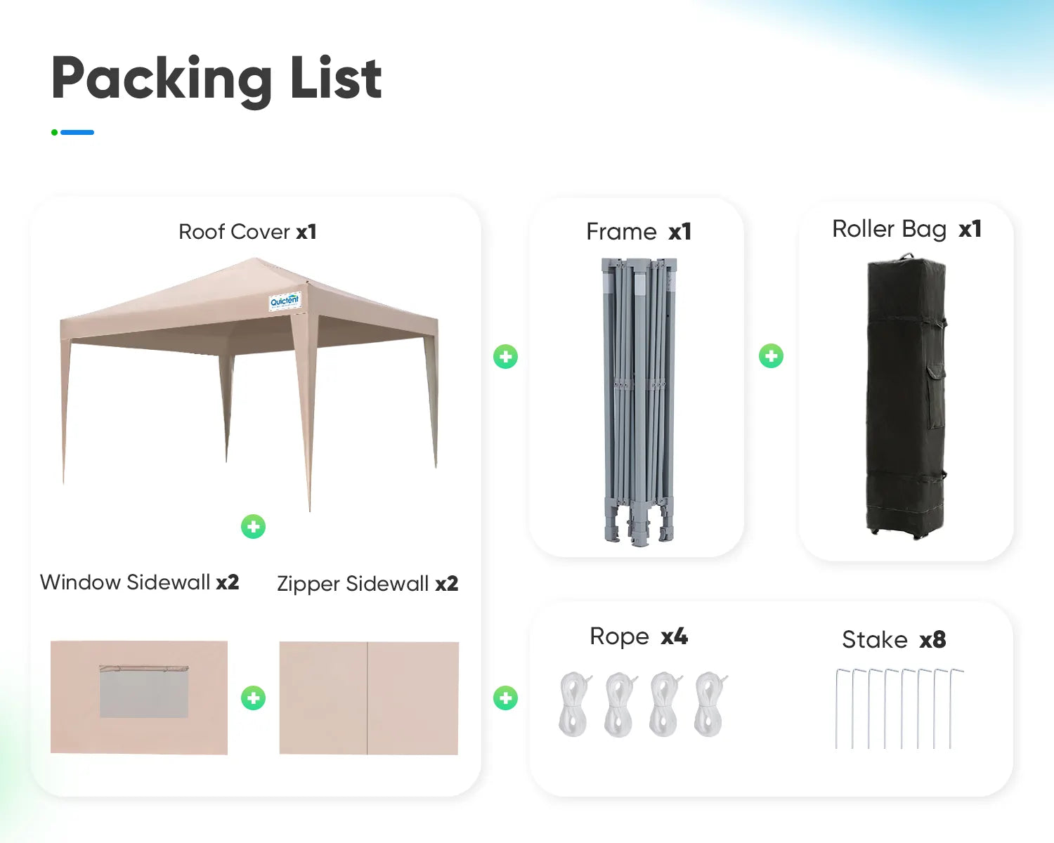 Quictent Privacy Portable Pop Up Canopy with Sidewalls