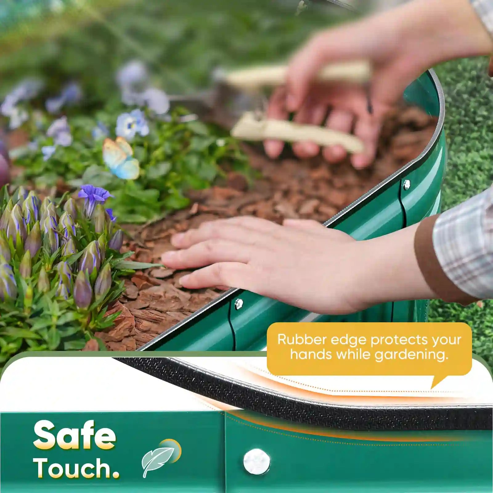 94"x24"x12" Oval Upgraded Raised Garden Bed