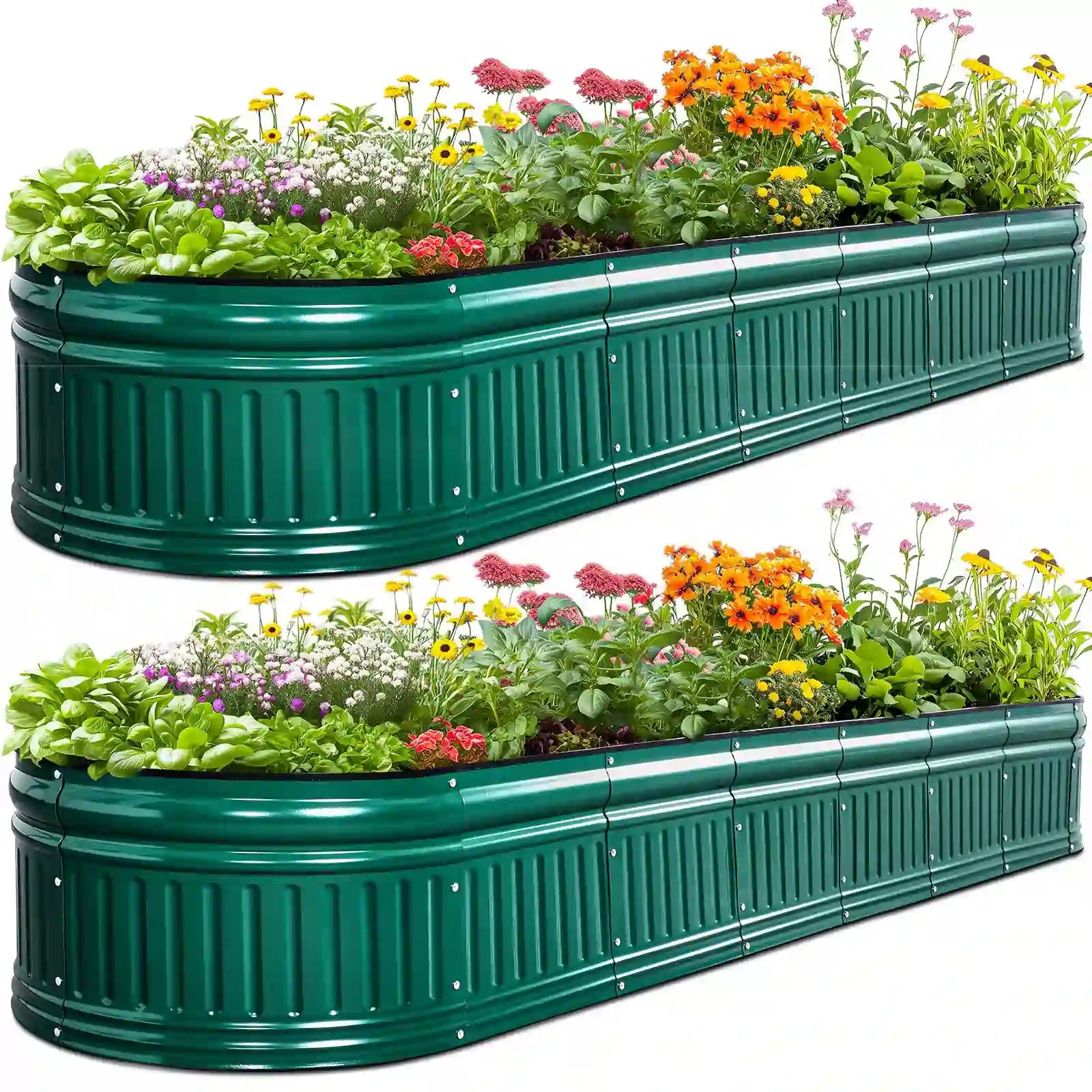 Dark Green 8X2X1FT Garden Box#color_dark green