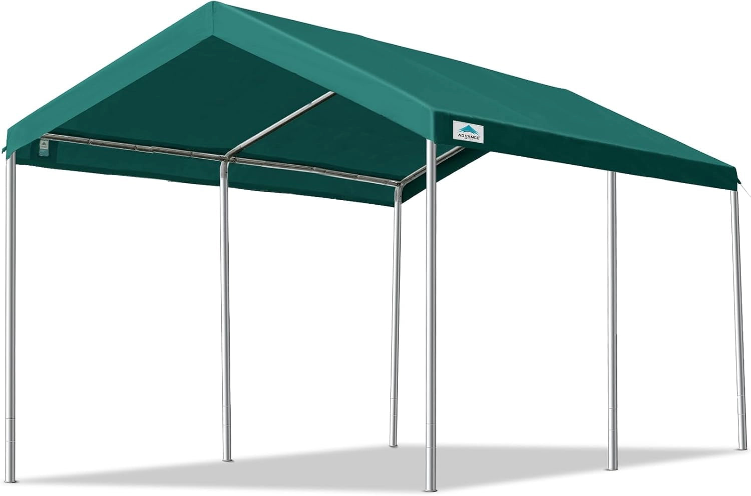 ADVANCE OUTDOOR Adjustable 10x15 ft Heavy Duty Carport Green#color_green-10'x15'