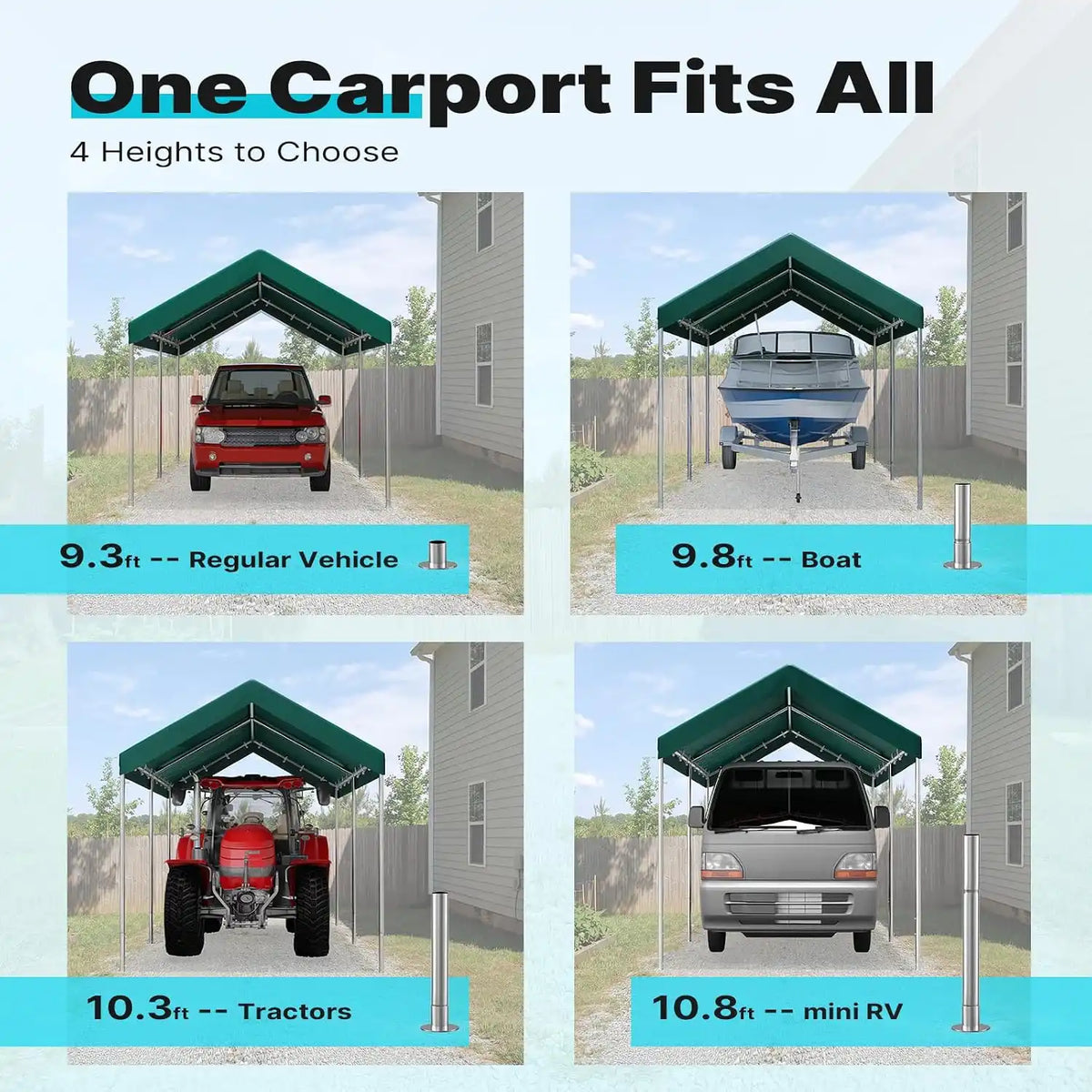 4 options for the side height#style_green-10'x15'