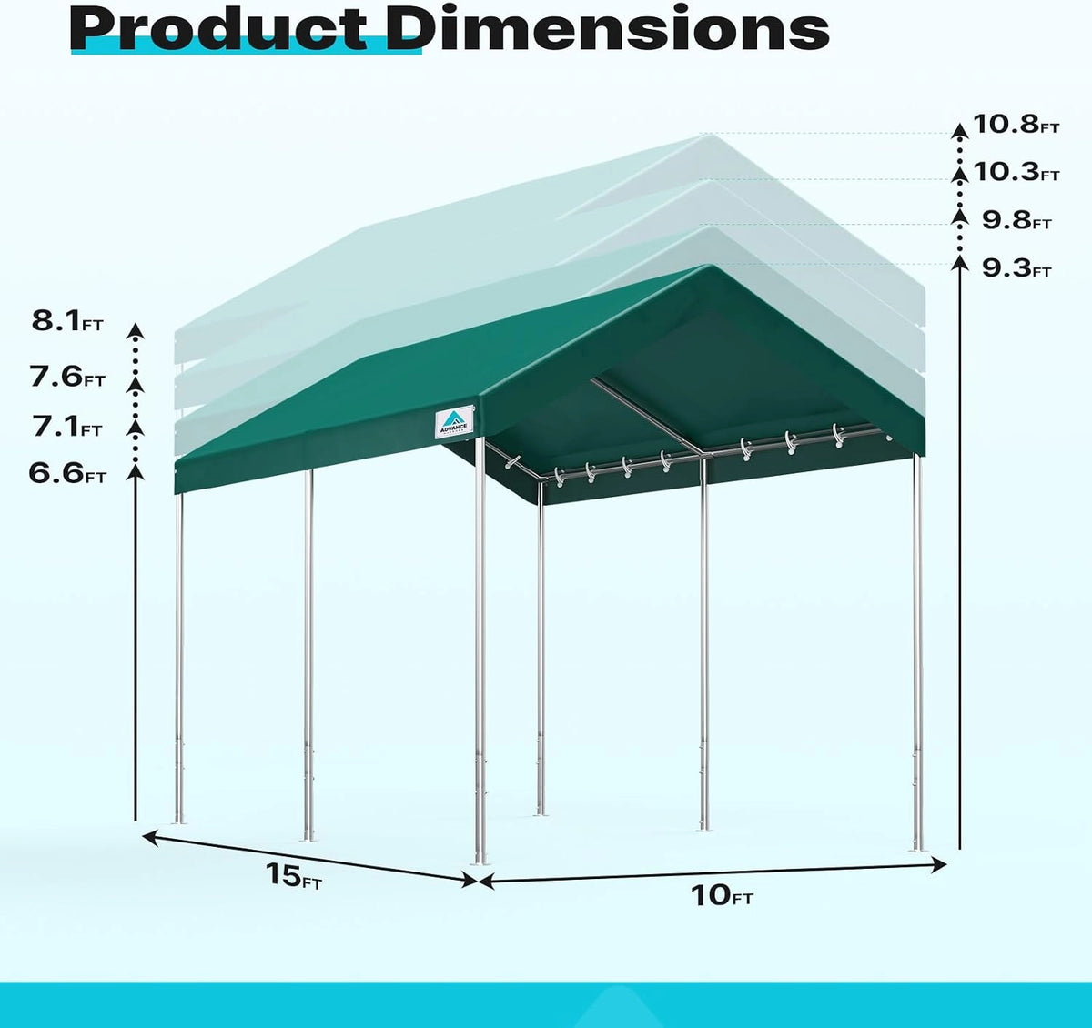 Product Size#style_green-10'x15'