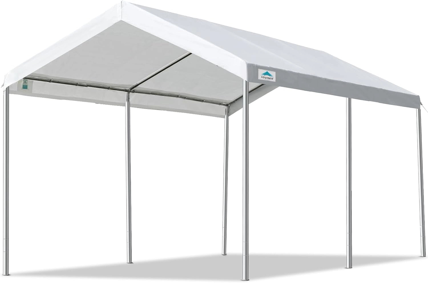 ADVANCE OUTDOOR Adjustable 10x15 ft Heavy Duty Carport white#color_white-10'x15'