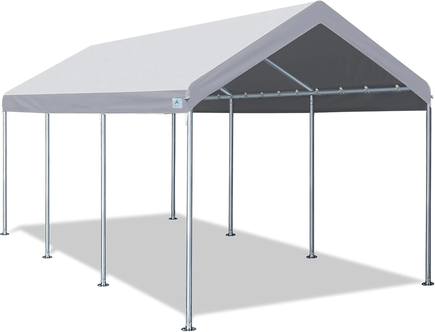 Gray ADVANCE OUTDOOR 10x20 ft Heavy Duty Carport#color_gray-10'x20'