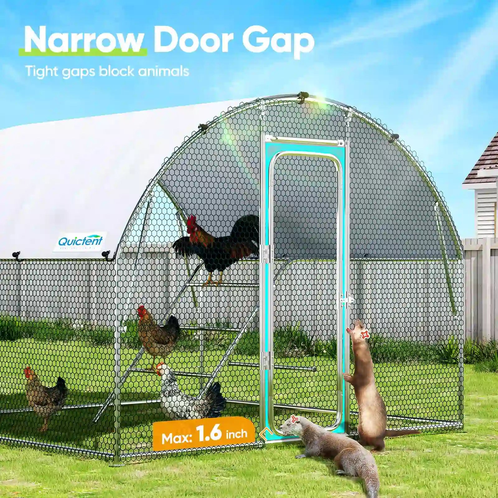 Narrow door gap#size_13x10FT with Ladder+Swing