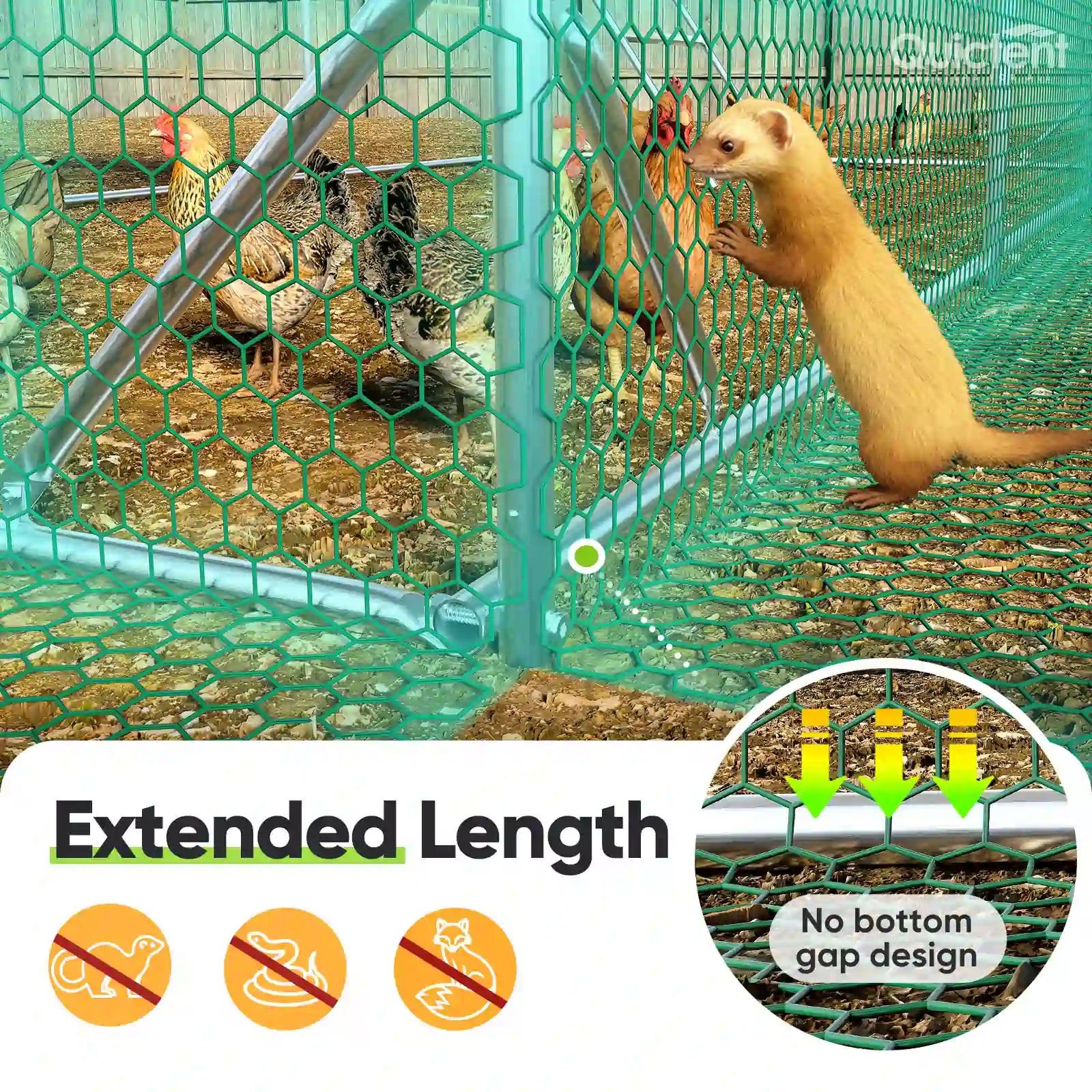 Tight gaps block predators#size_18x9FT with Ladder+Swing