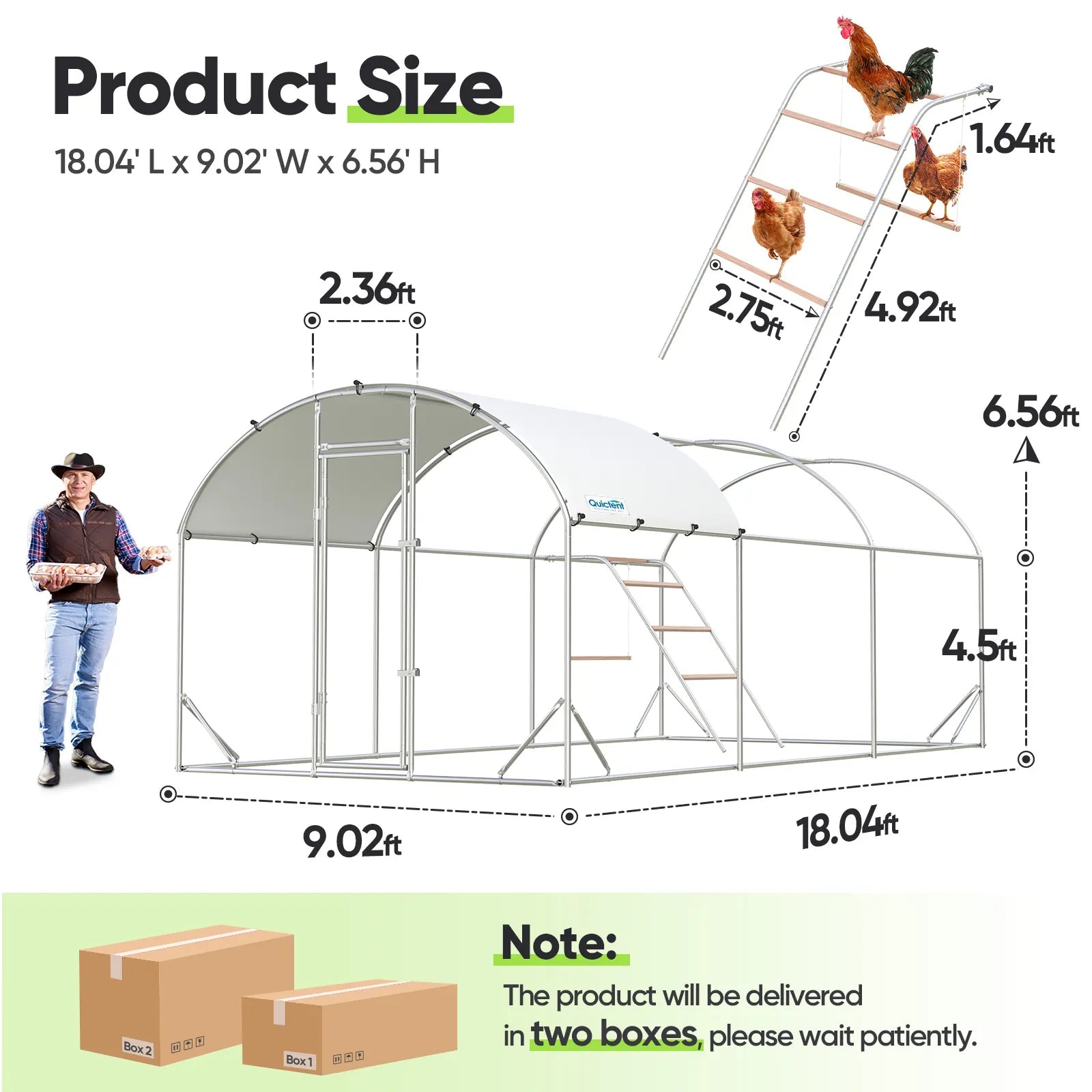 Size Information#size_18x9FT with Ladder+Swing