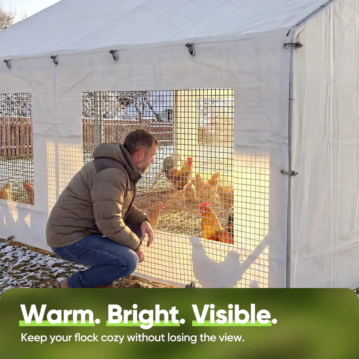 Chicken Coop Sidewall Covers (2-Pack)