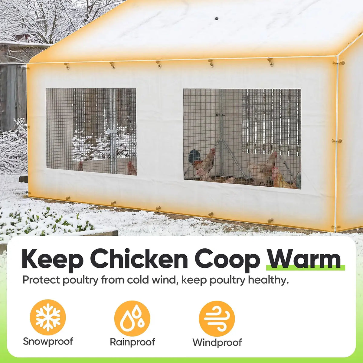 Chicken Coop Sidewall Covers (2-Pack)