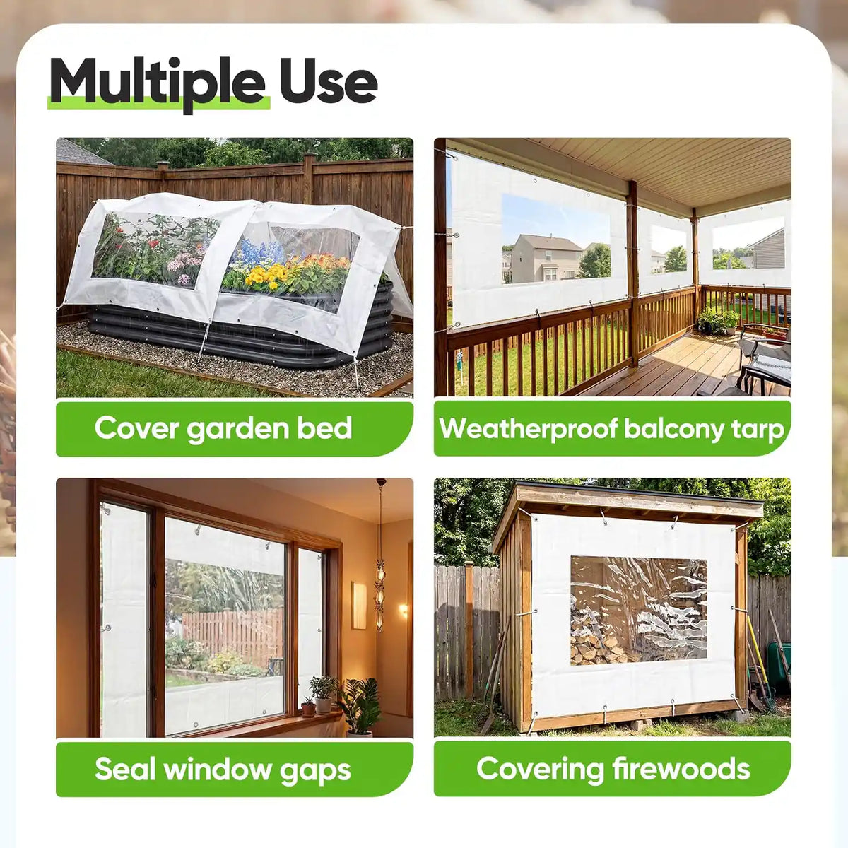 Chicken Coop Sidewall Covers (2-Pack)