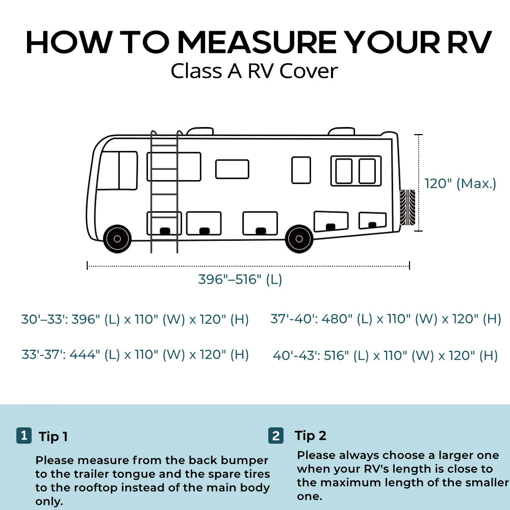 Full Size Class A RV Covers