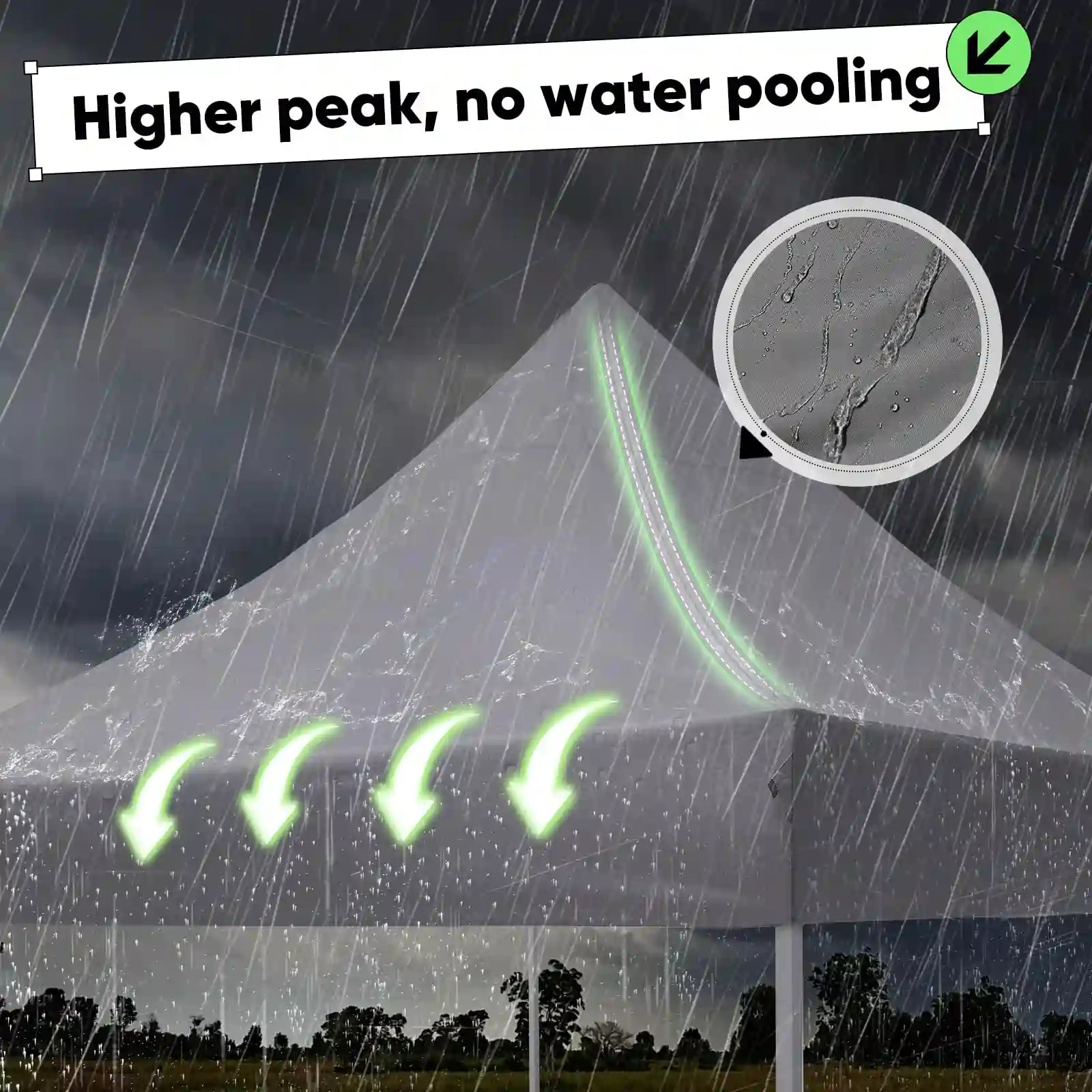 No Water Pooling and waterproof#color_gray