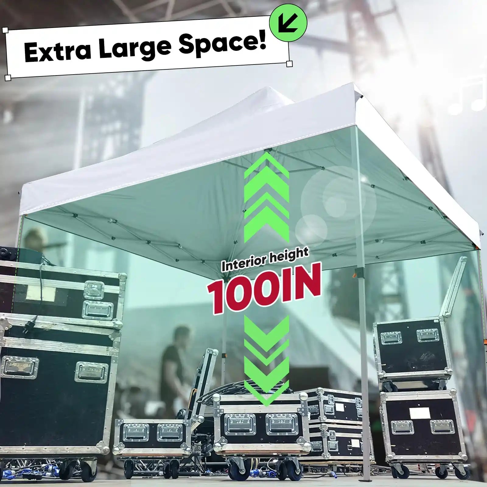 11ft Interior Height for extra space#color_white