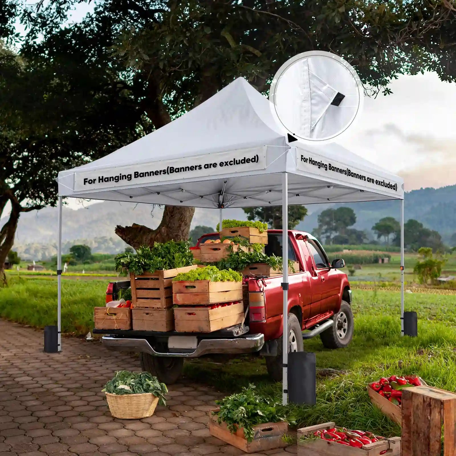 Easy up Heavy Duty 10'x10' Tent White#color_white