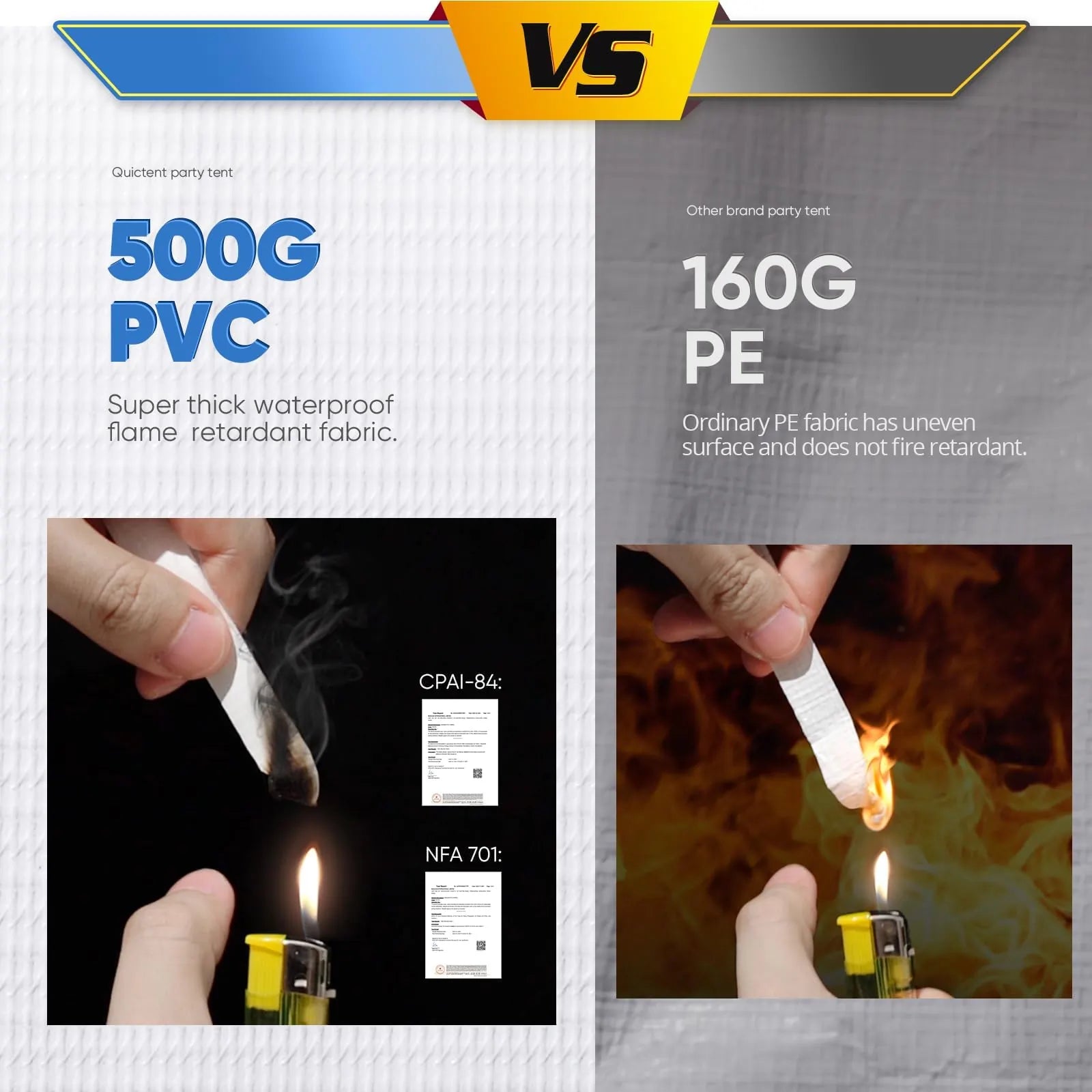 Heavy-duty 500g PVC top cover#size_20x40ft-White