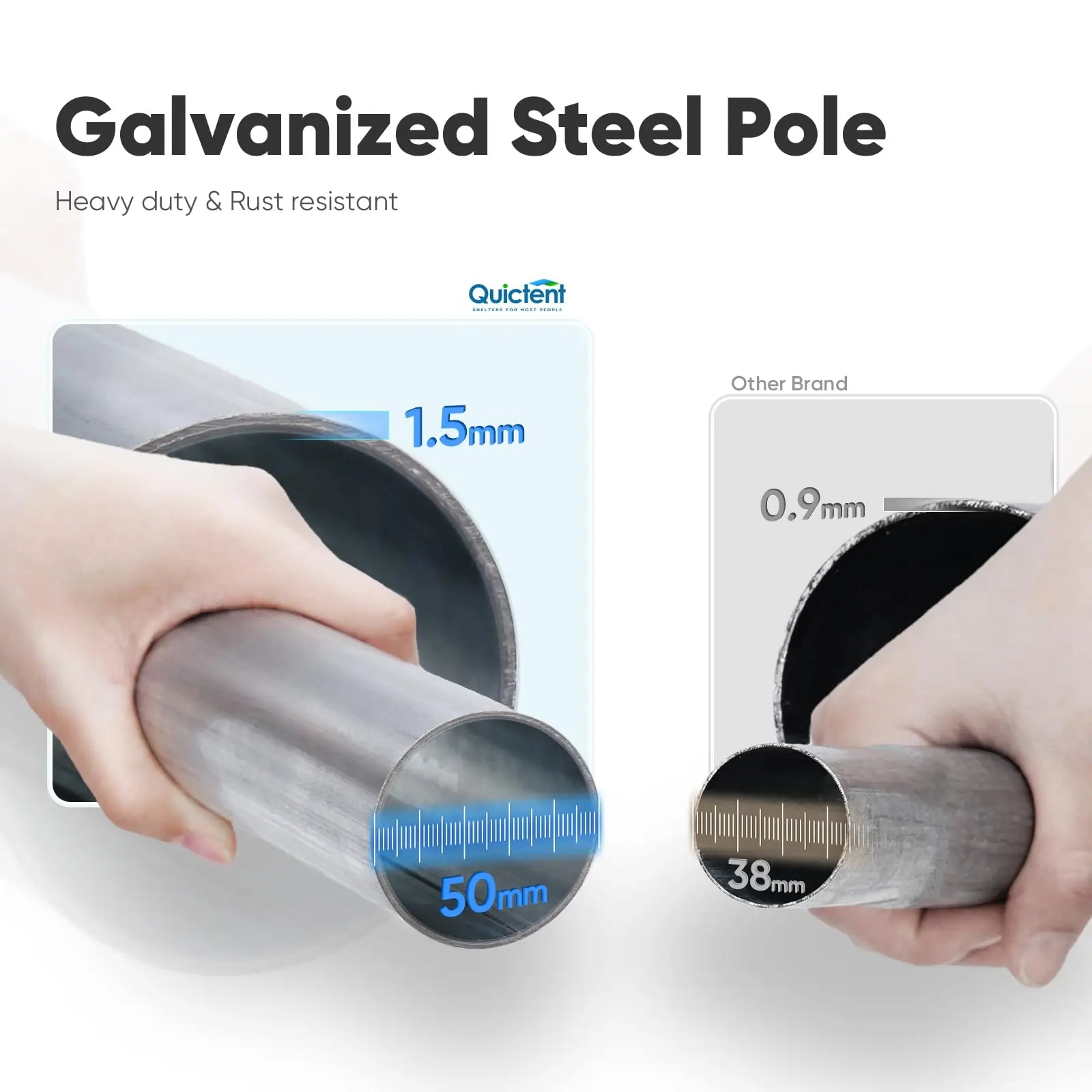 SUPER STRONG CENTER POLES#size_20x40ft-Striped Blue