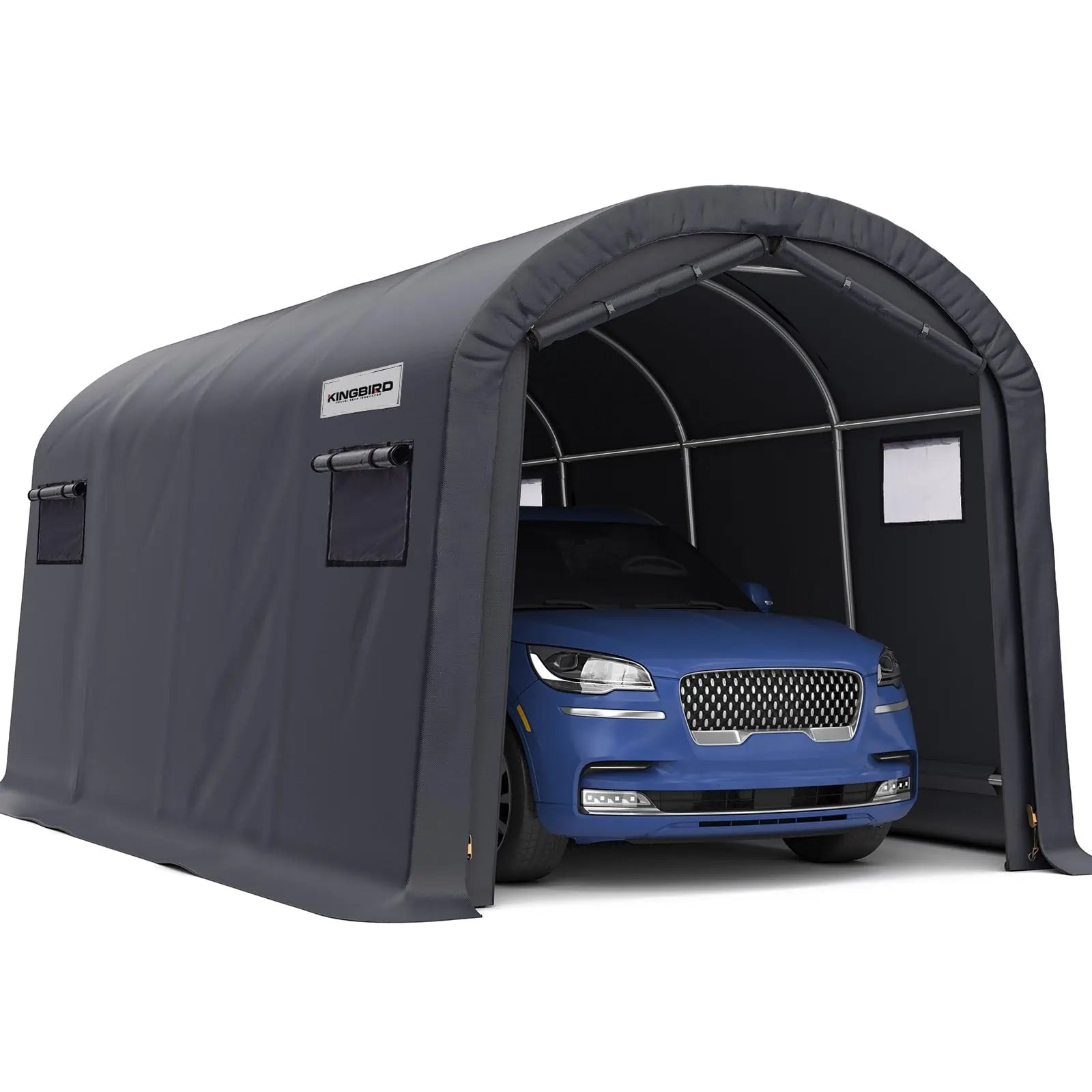 10' x 20' Round Style Garage Shelter#size_10' x 20'-Round