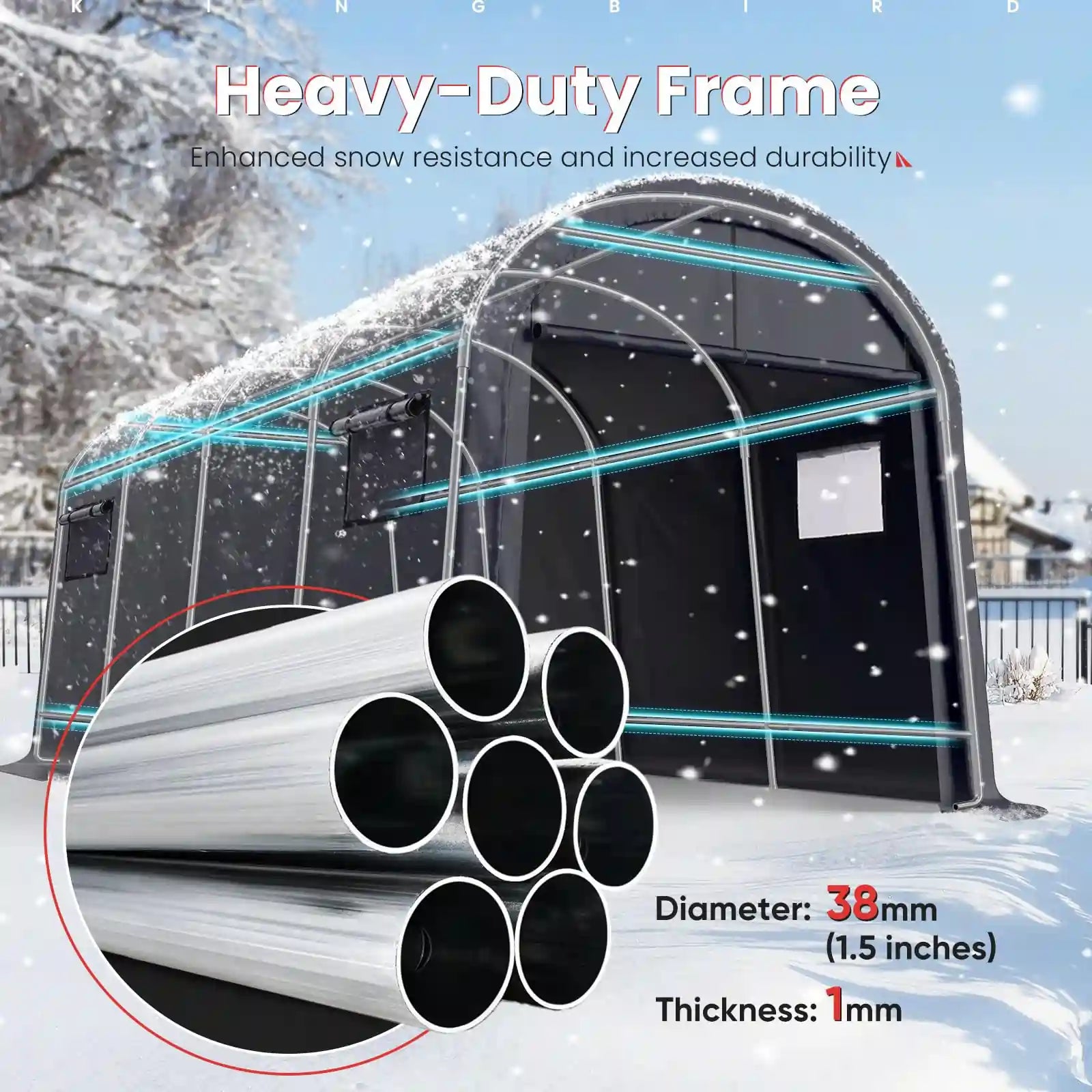 Heavy Duty Galvanized Tube#size_10' x 20'-Round
