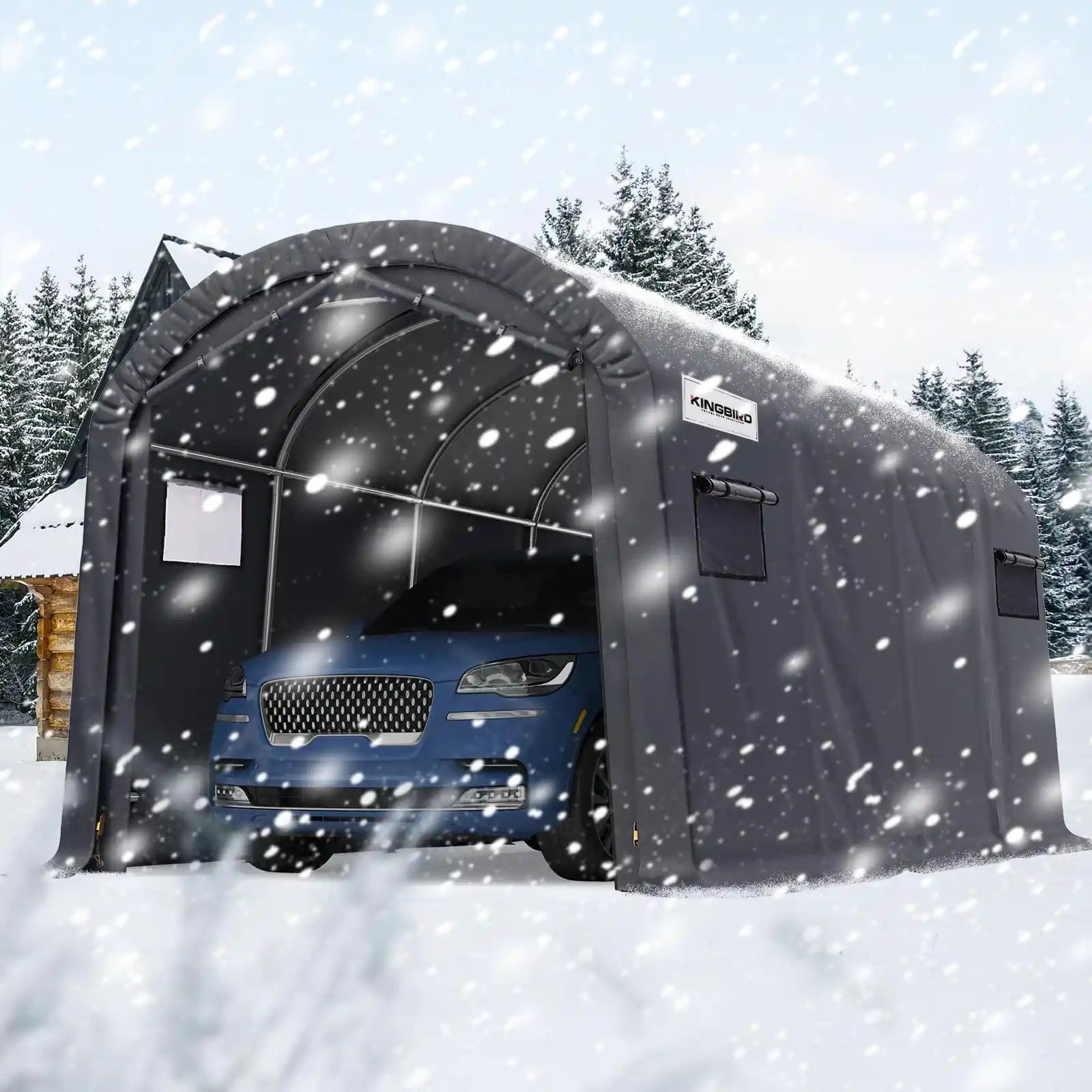 Heavy Duty Storage Shelter Shed#size_10' x 20'-Round