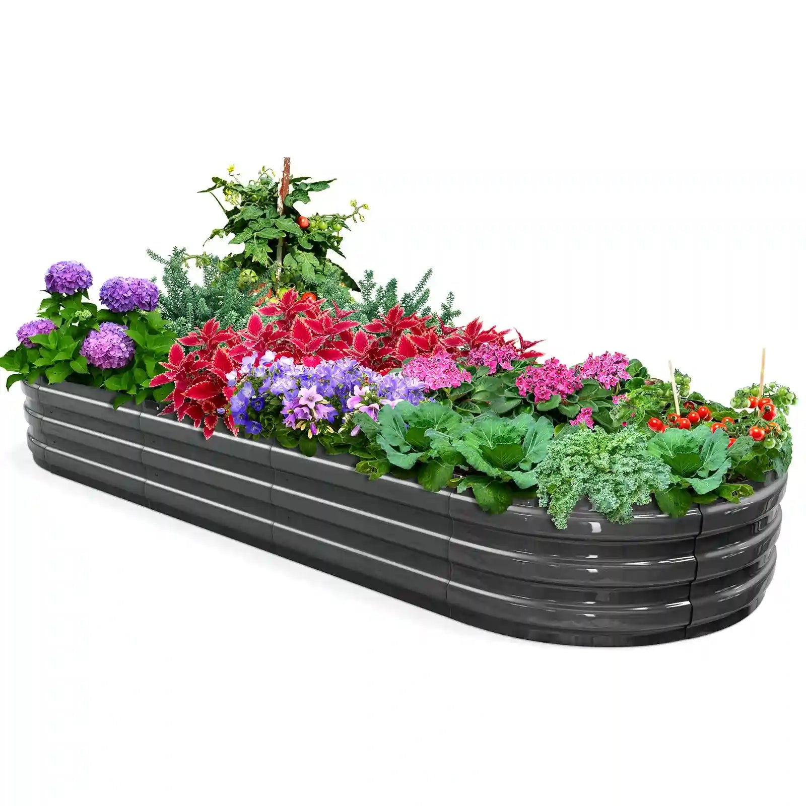 KING BIRD Screwless Raised Garden Bed 8x3x1ft#size_8x3x1ft