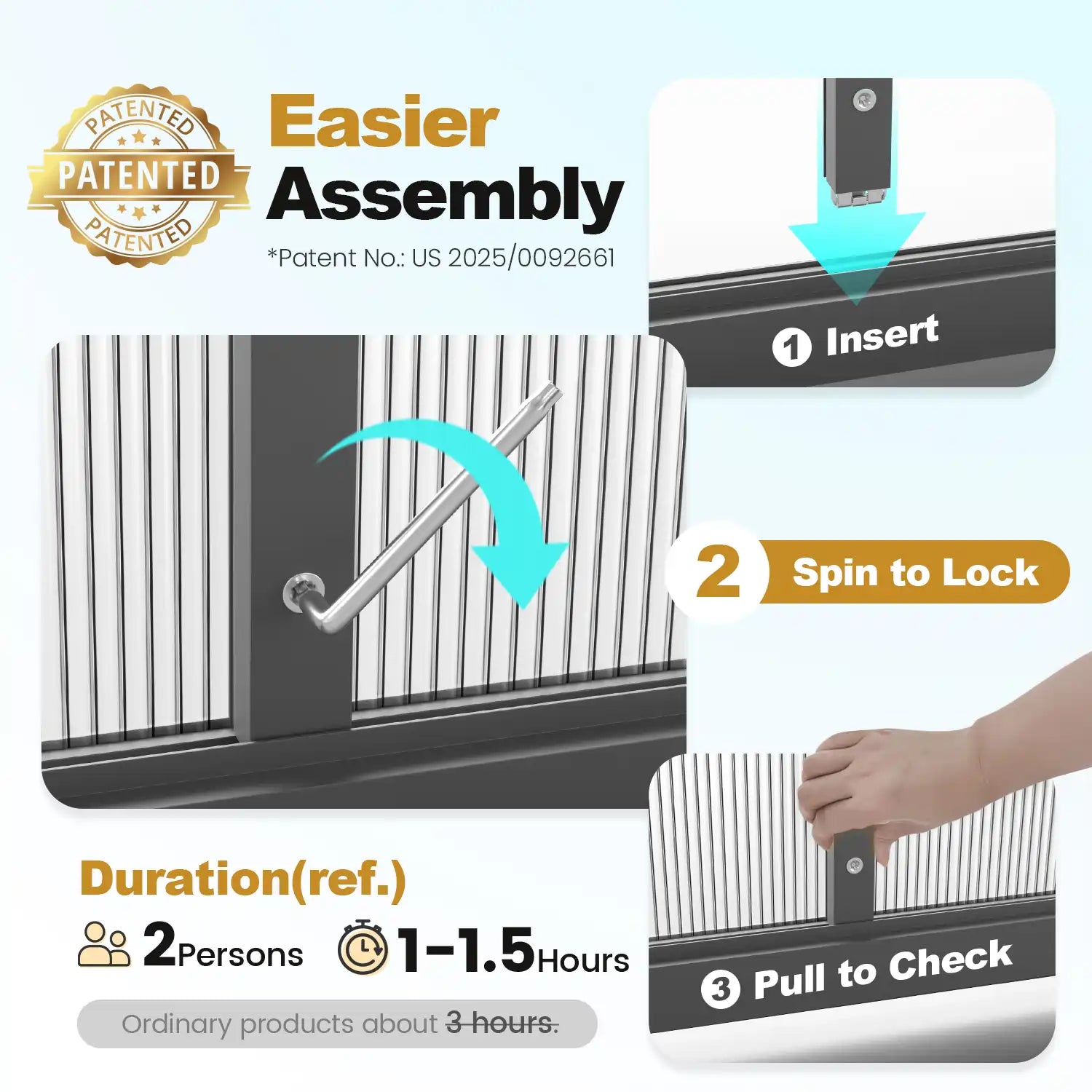 easy installation#size_3.7X5.6X6.4ft-Black