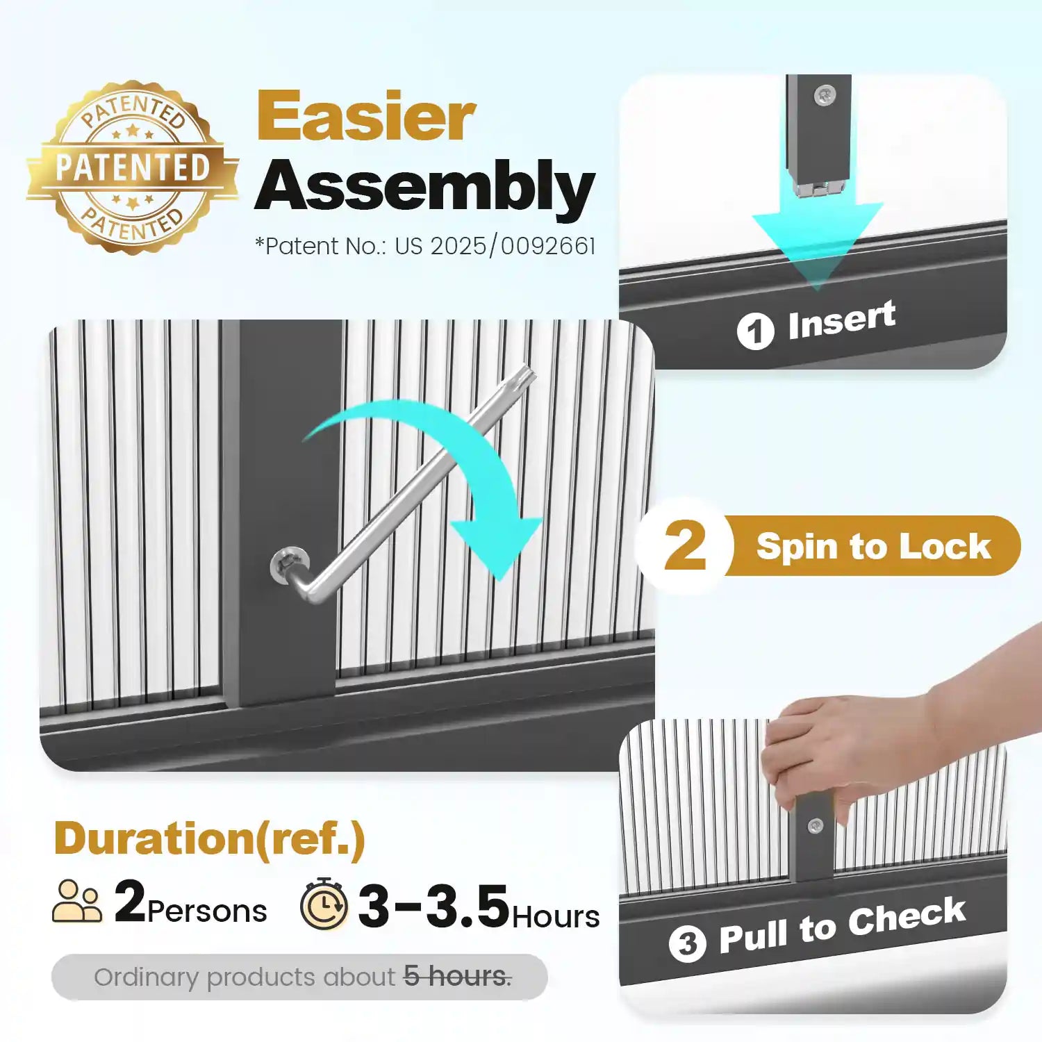 The patented quick-connect system#size_9.2X5.6X6.4ft-Black