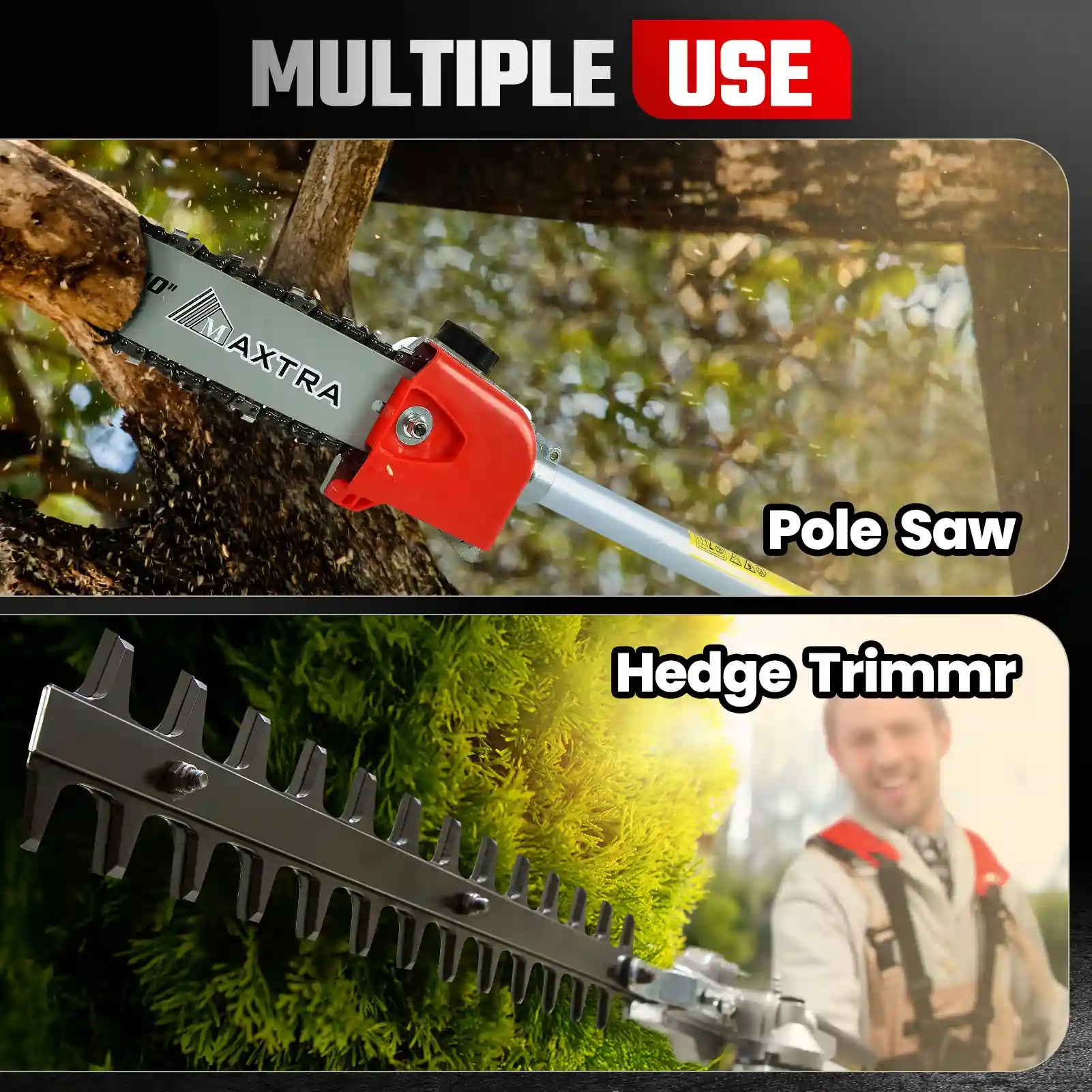 Gas Pole Saw, Weed Eater
#style_5-in-1 saw head