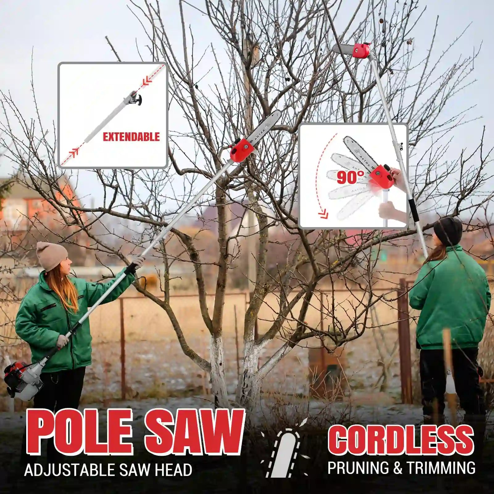 Cordless Long Pole Chainsaw Gas Powered#style_spinning