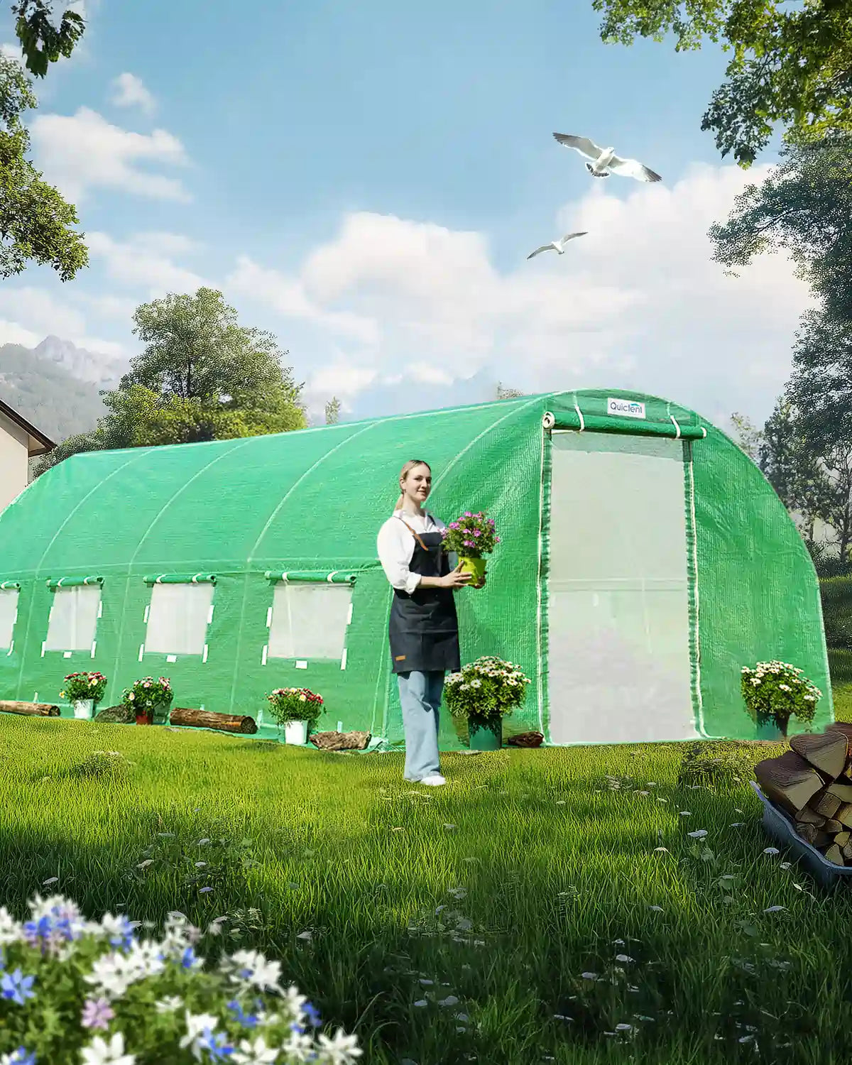 20x10x6.6FT Upgraded Greenhouse for Outdoors#color_green