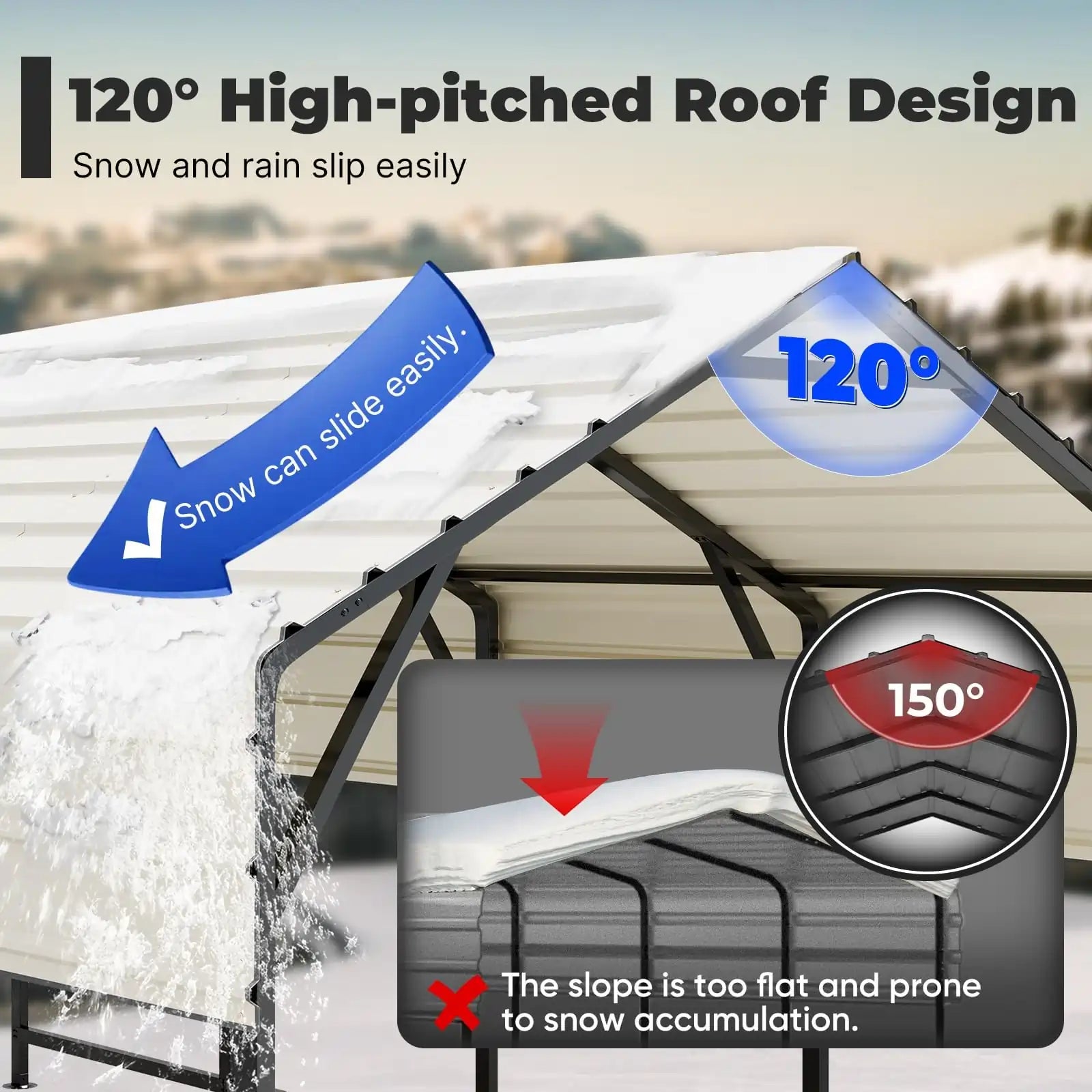 High-pitched roof design#size_10X15ft