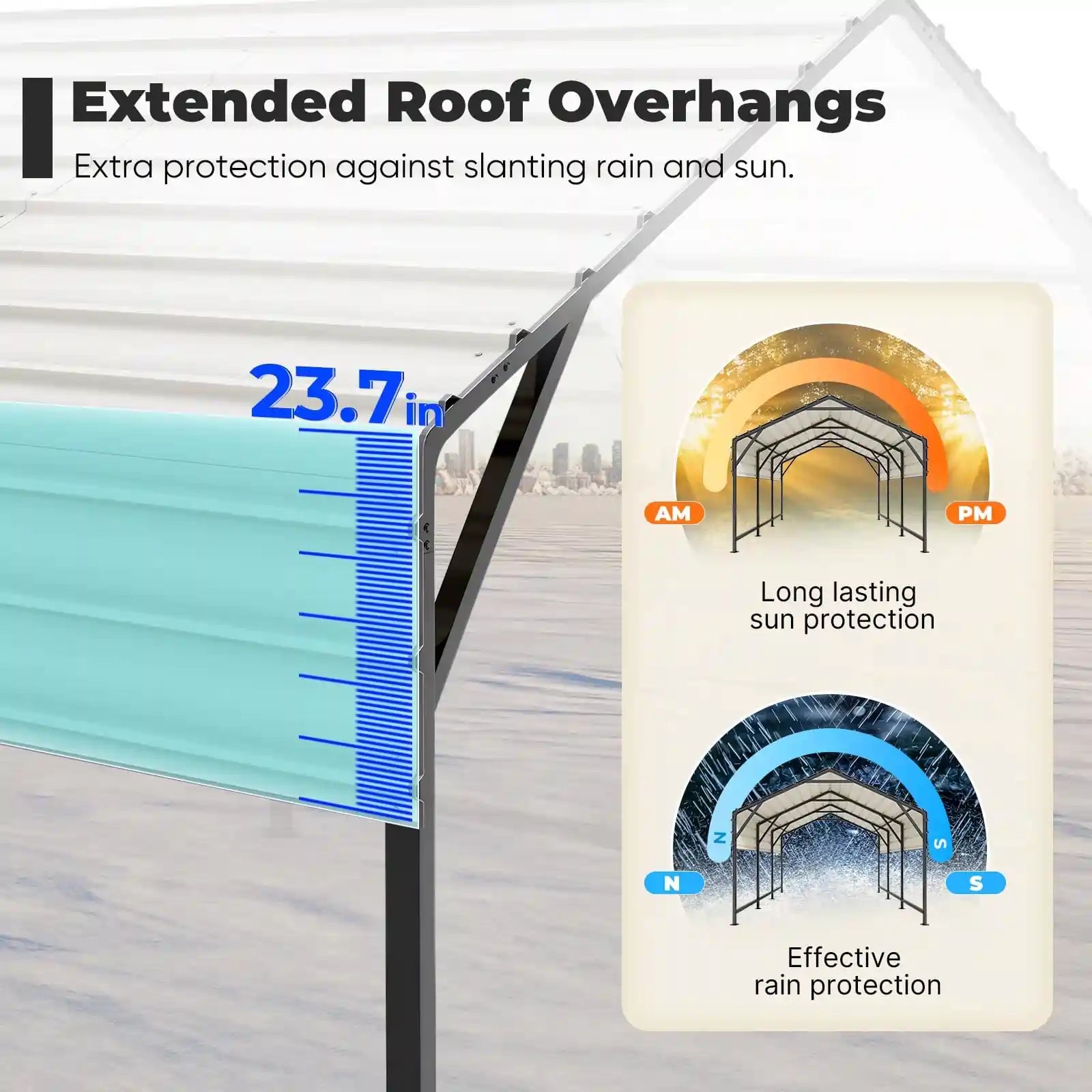 Extended Roof Overhangs#size_10X15ft