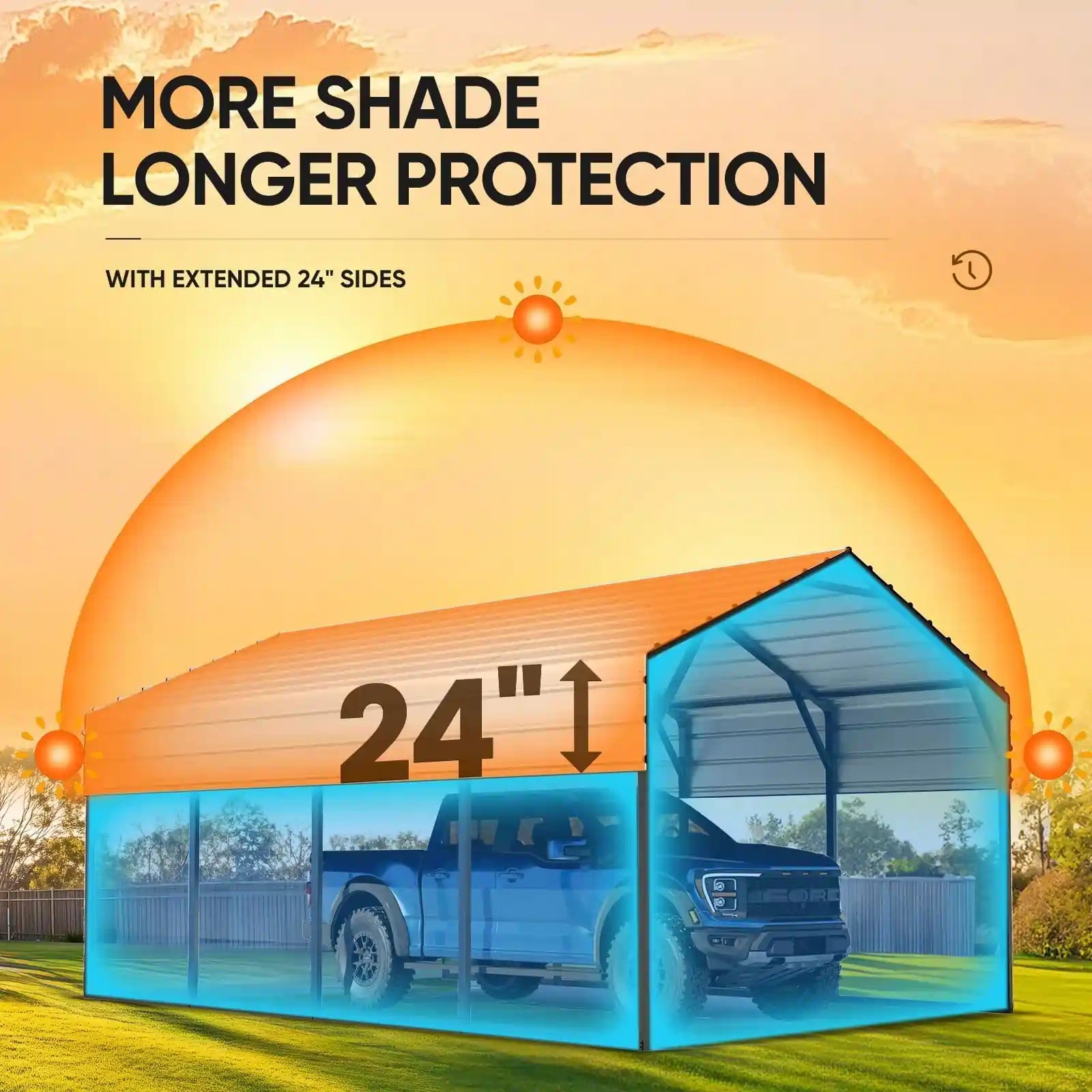 More shade for longer protection#size_10X20ft