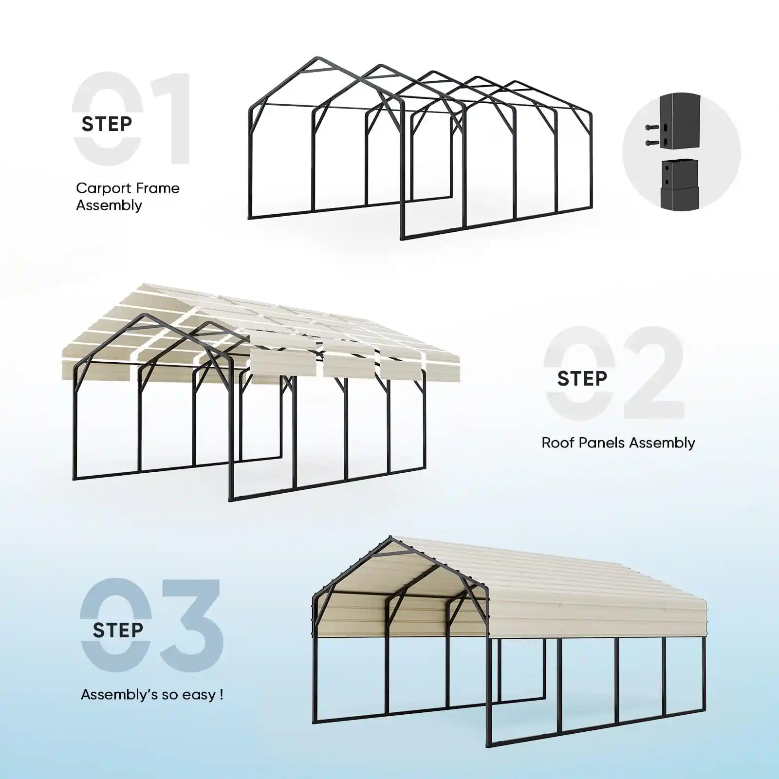 Easy to assemble#size_10X20ft